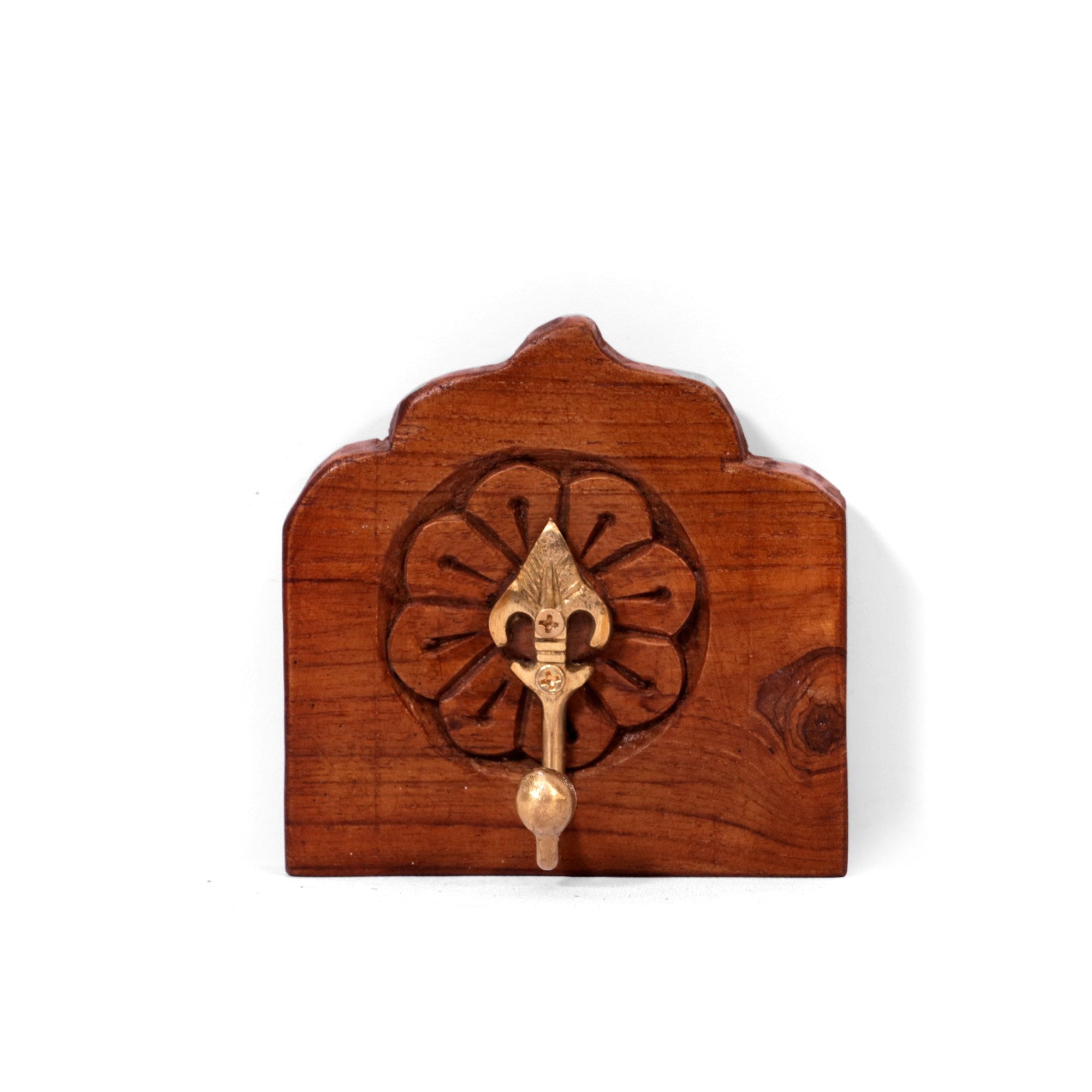Single Premium Wooden Brass Hook Hook
