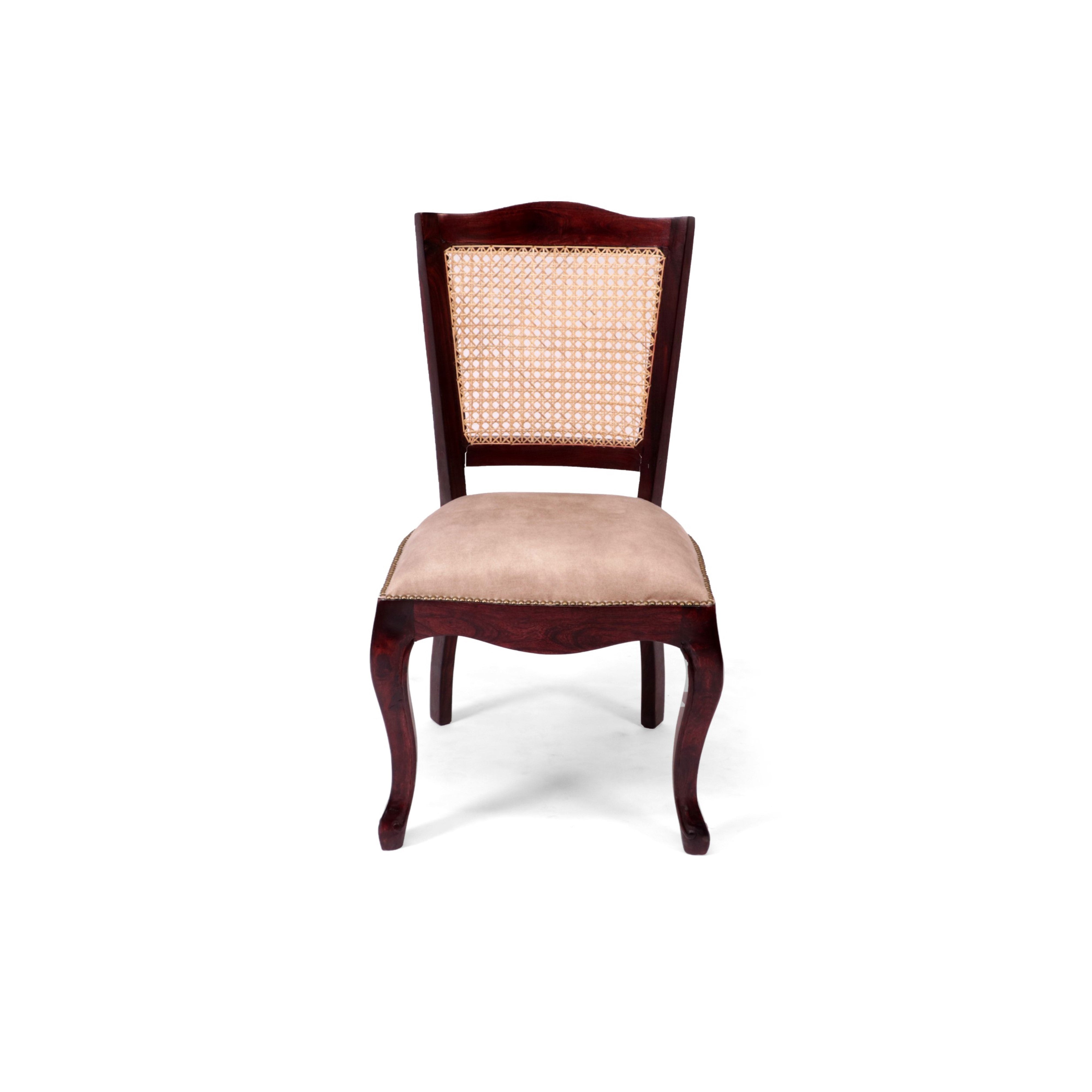 (Set of 2) Stylish Cane back Wooden Chair Dining Chair