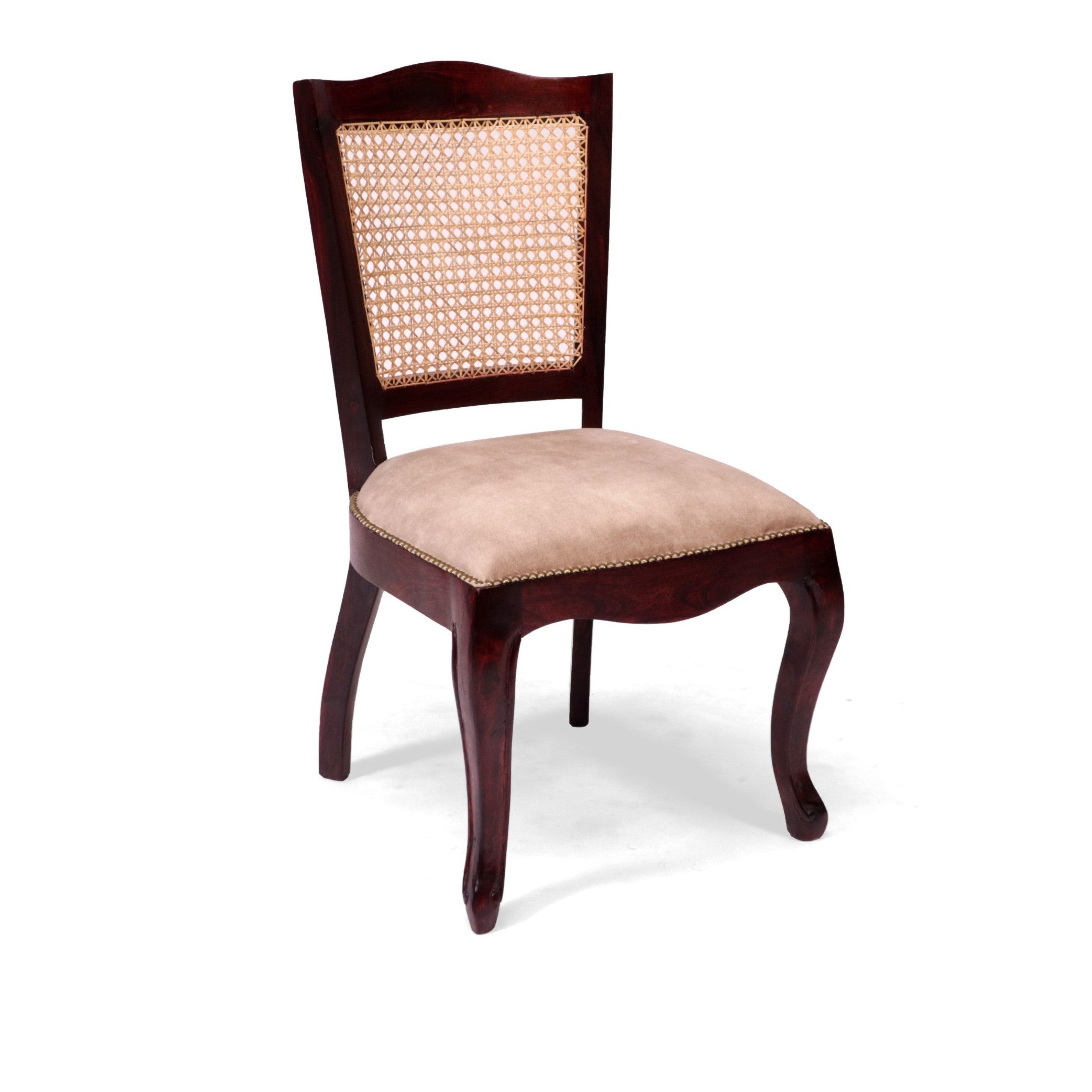 (Set of 2) Stylish Cane back Wooden Chair Dining Chair