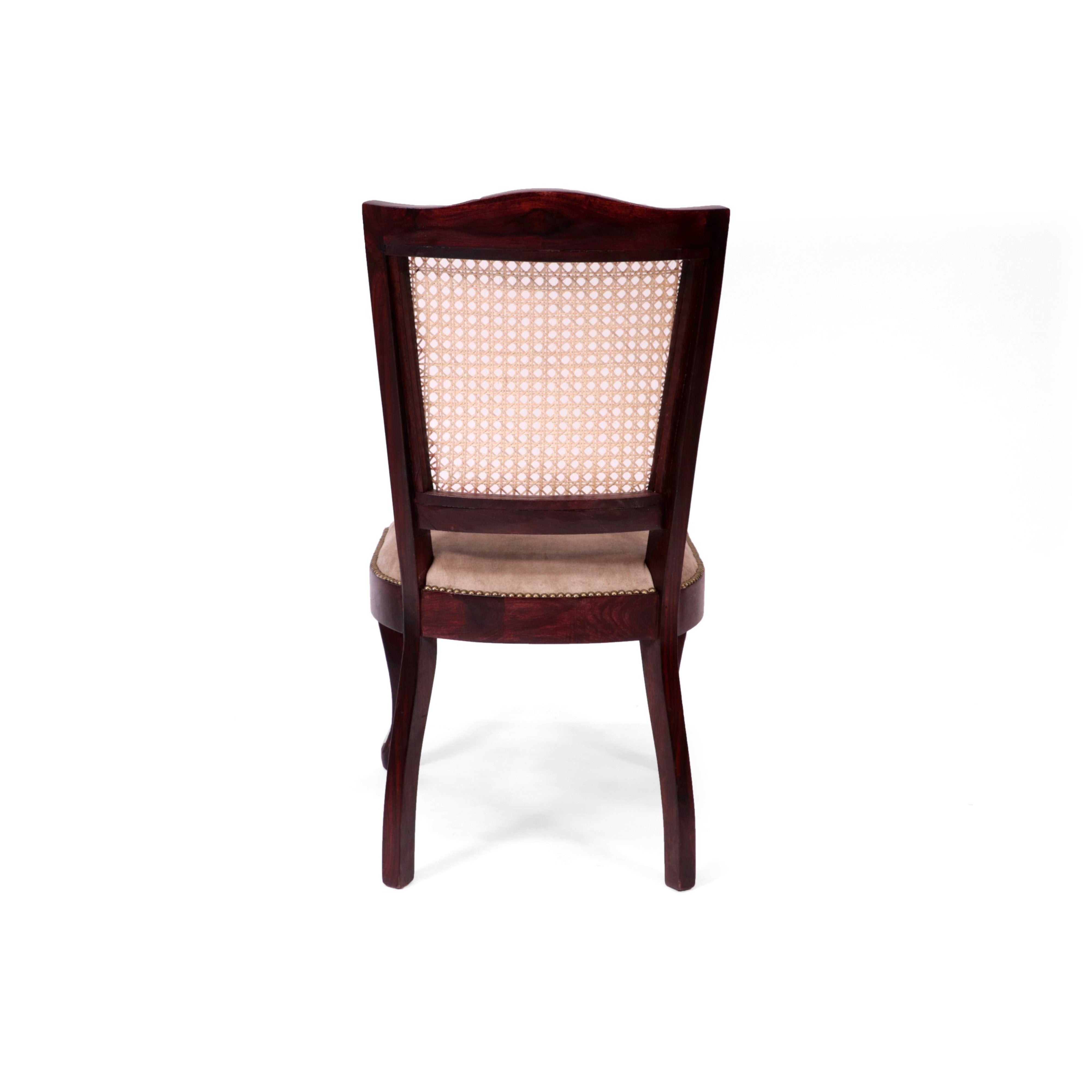 (Set of 2) Stylish Cane back Wooden Chair Dining Chair