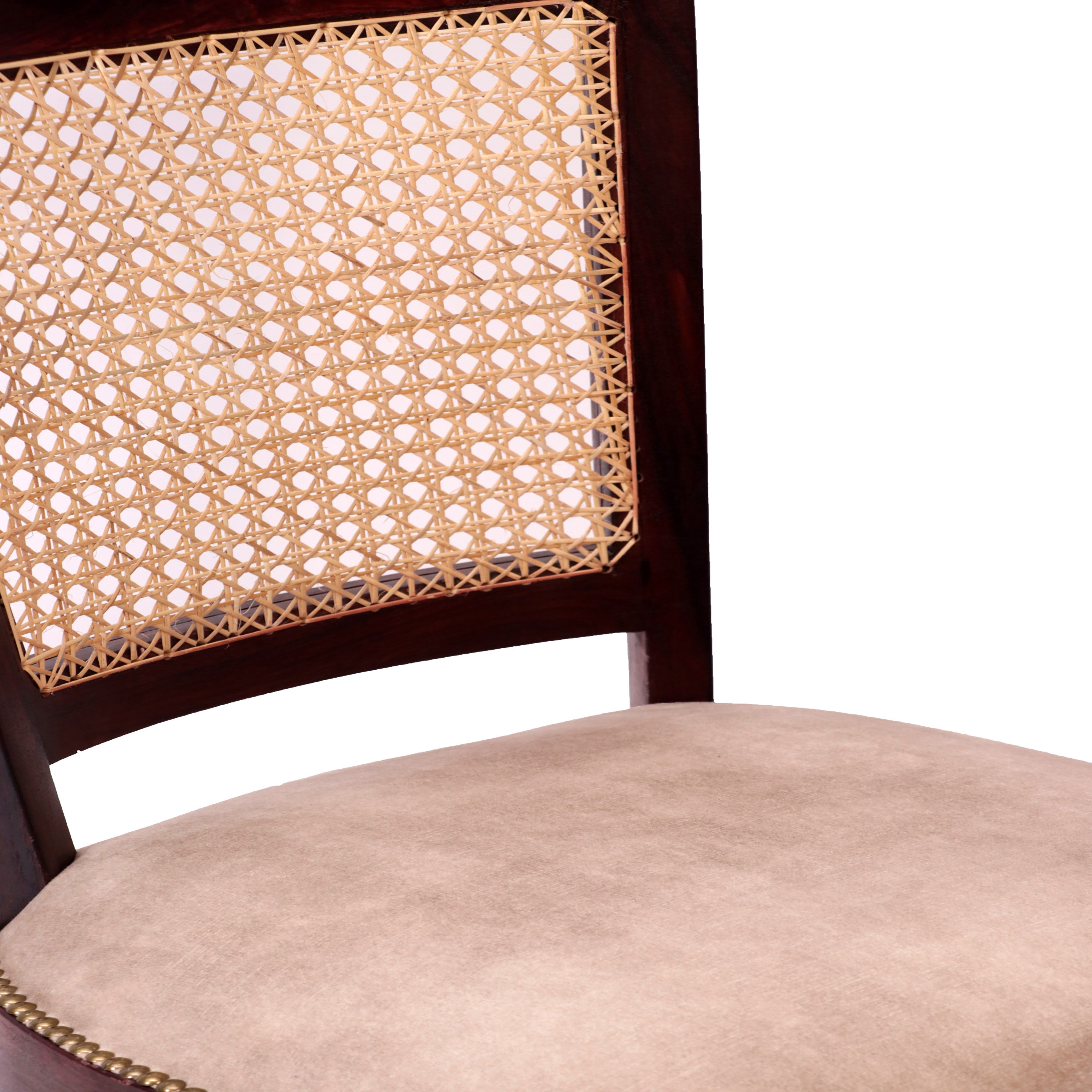(Set of 2) Stylish Cane back Wooden Chair Dining Chair