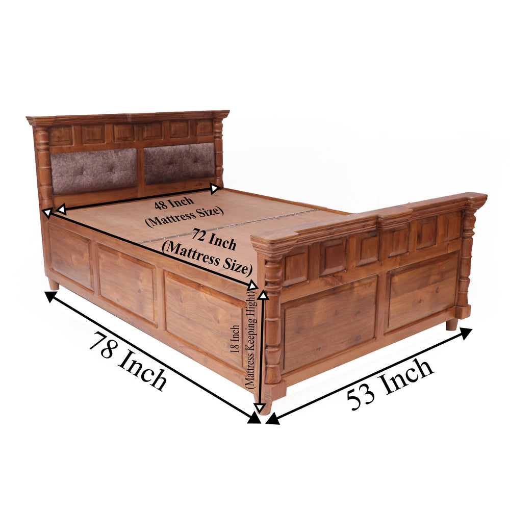 Traditional Linear Double Bed