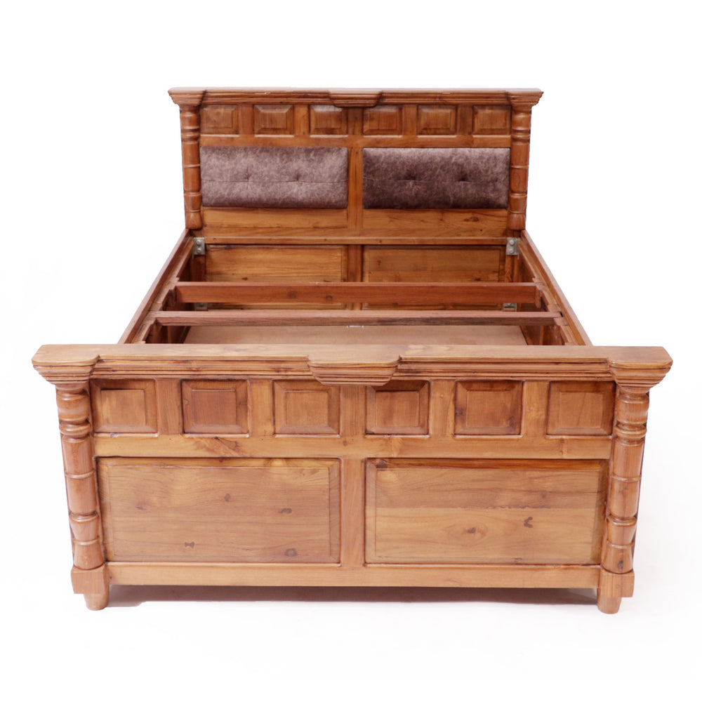 Traditional Linear Double Bed