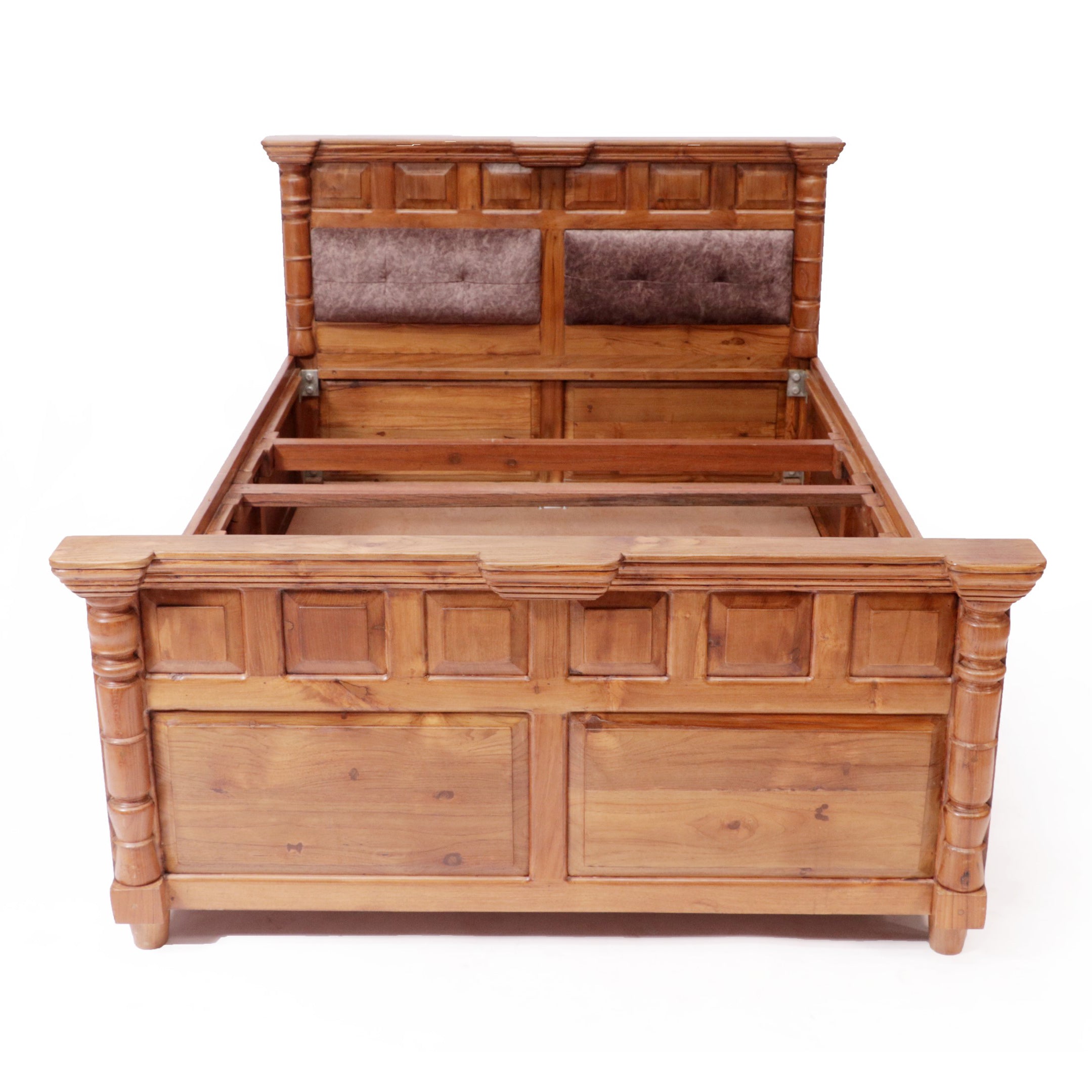 Traditional Linear Double Bed Bed