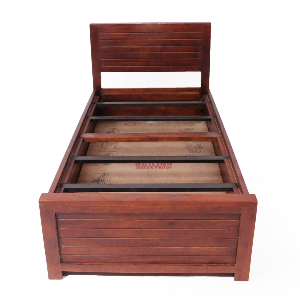 Honey Polished Single Bed