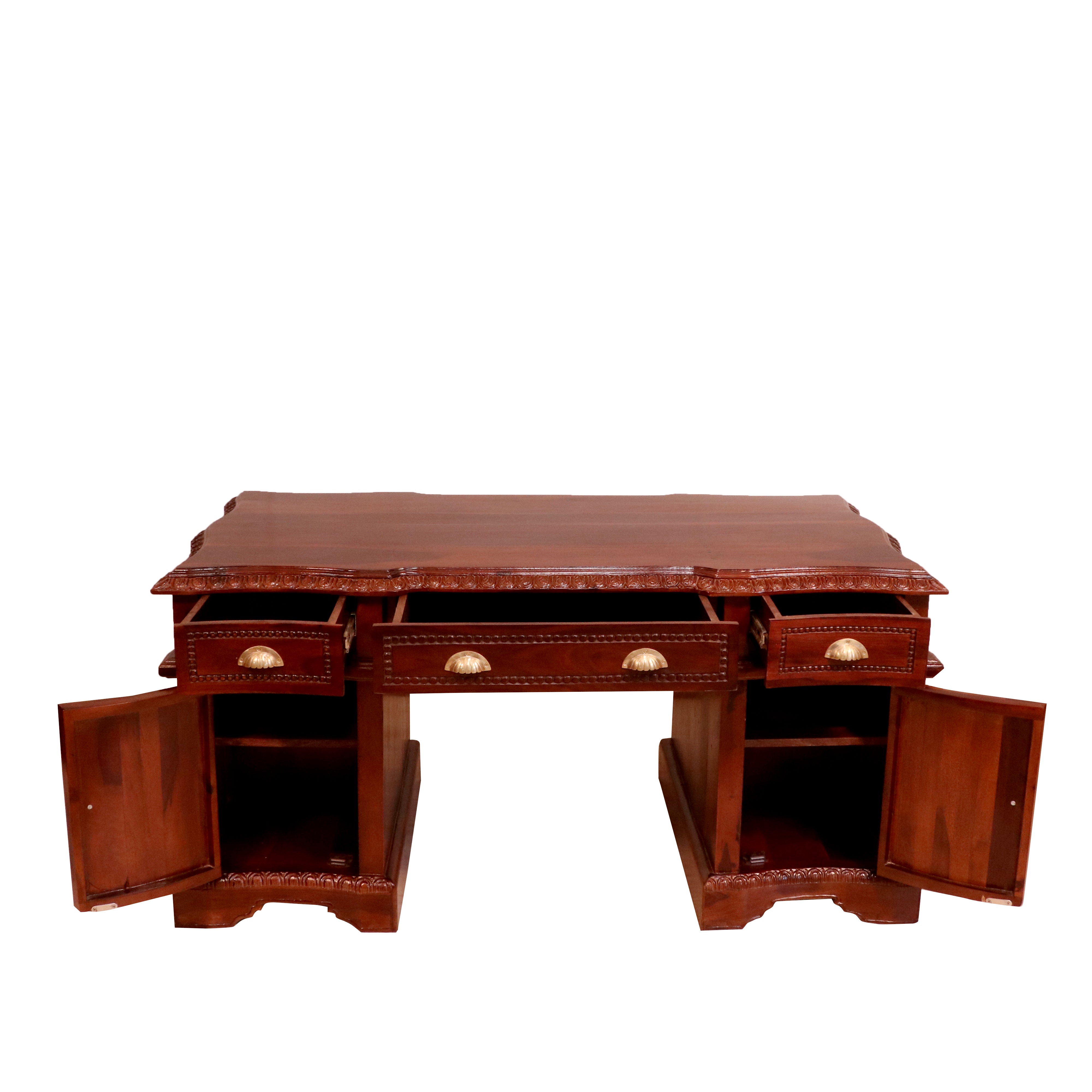 Executive Table with 3 drawer in Solid wood Study Table
