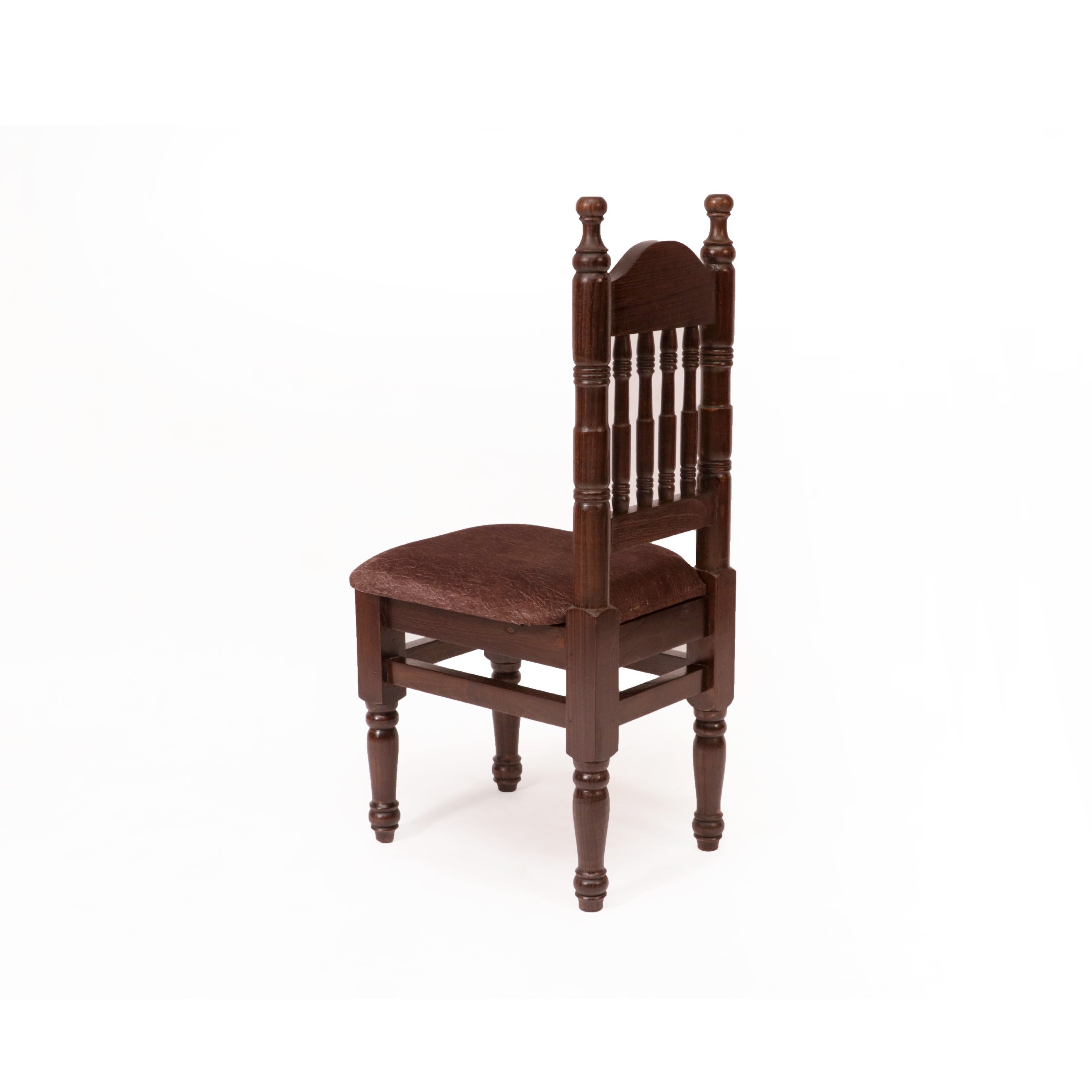 (Set of 2) Pillared Back Chair Dining Chair