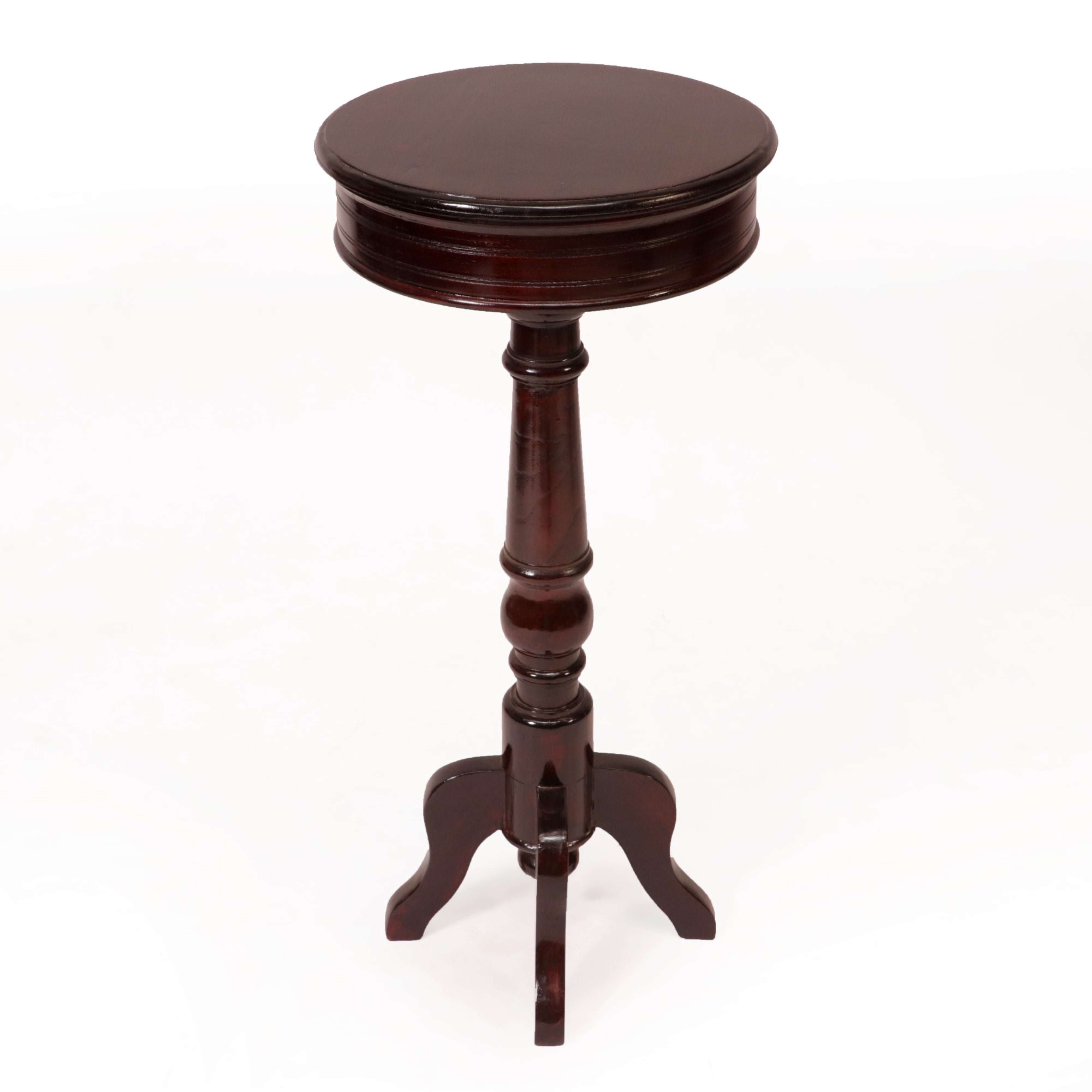 Compact Teak End Table (Large (16 x 16 x 35.5 Inch)) End Table