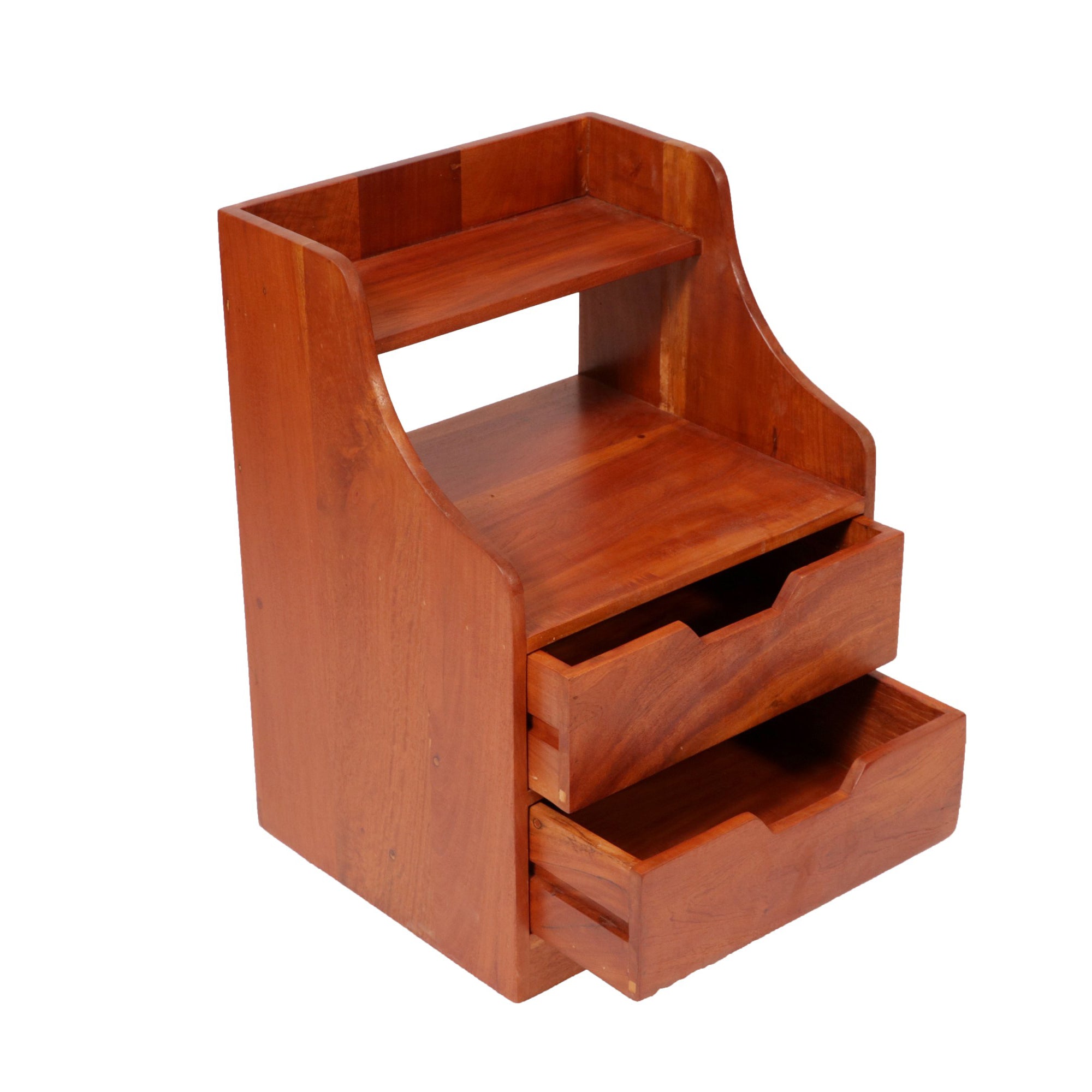 Classic Multi-Drawer Wooden Handmade Bedside with Shelf Bedside