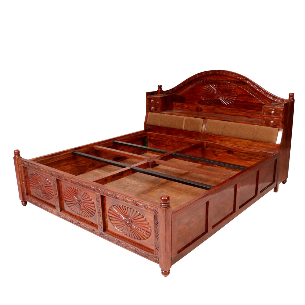 Red Honey Traditional Storage Bed