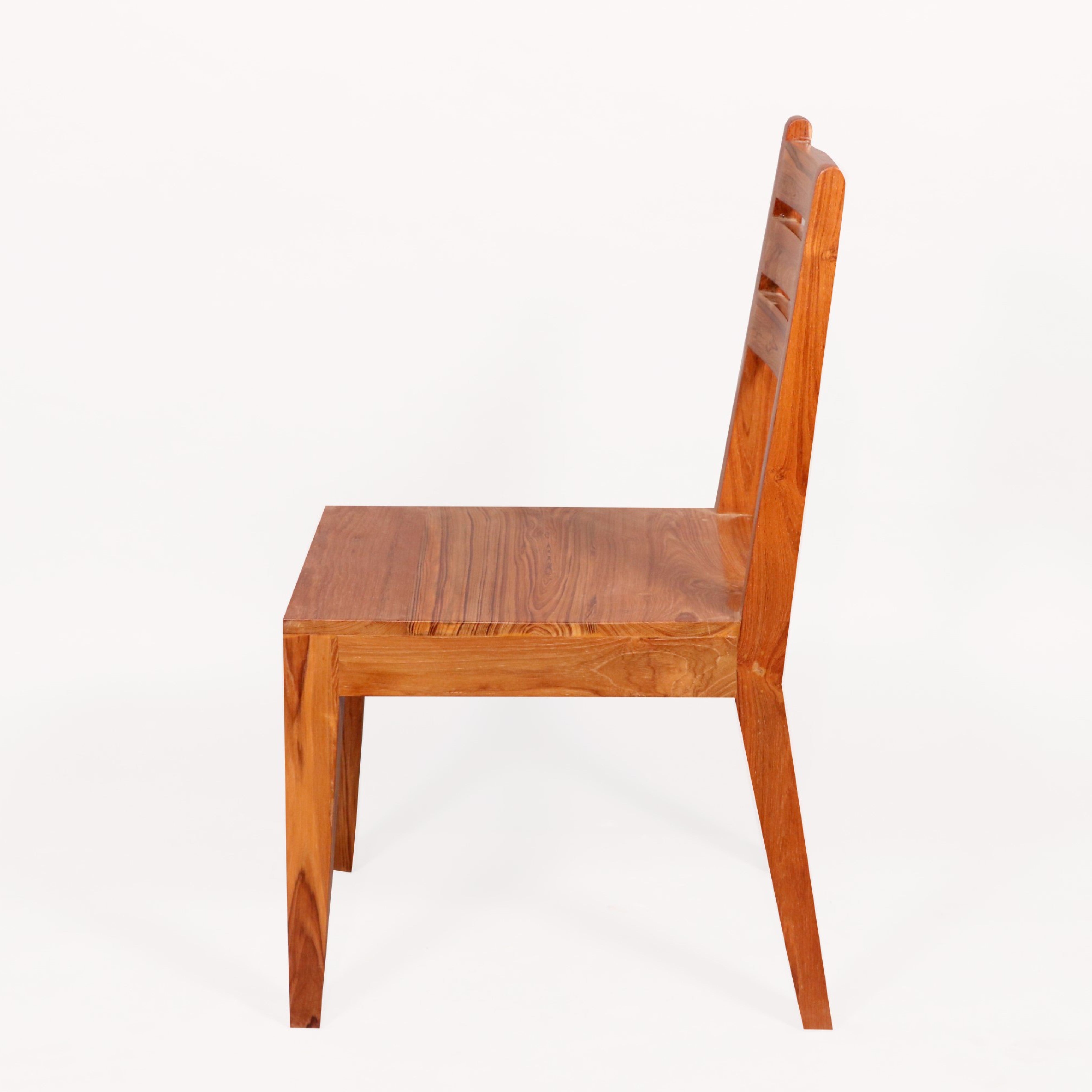 (Set of 2) Teak wood Light tone finish Dining Chair Dining Chair