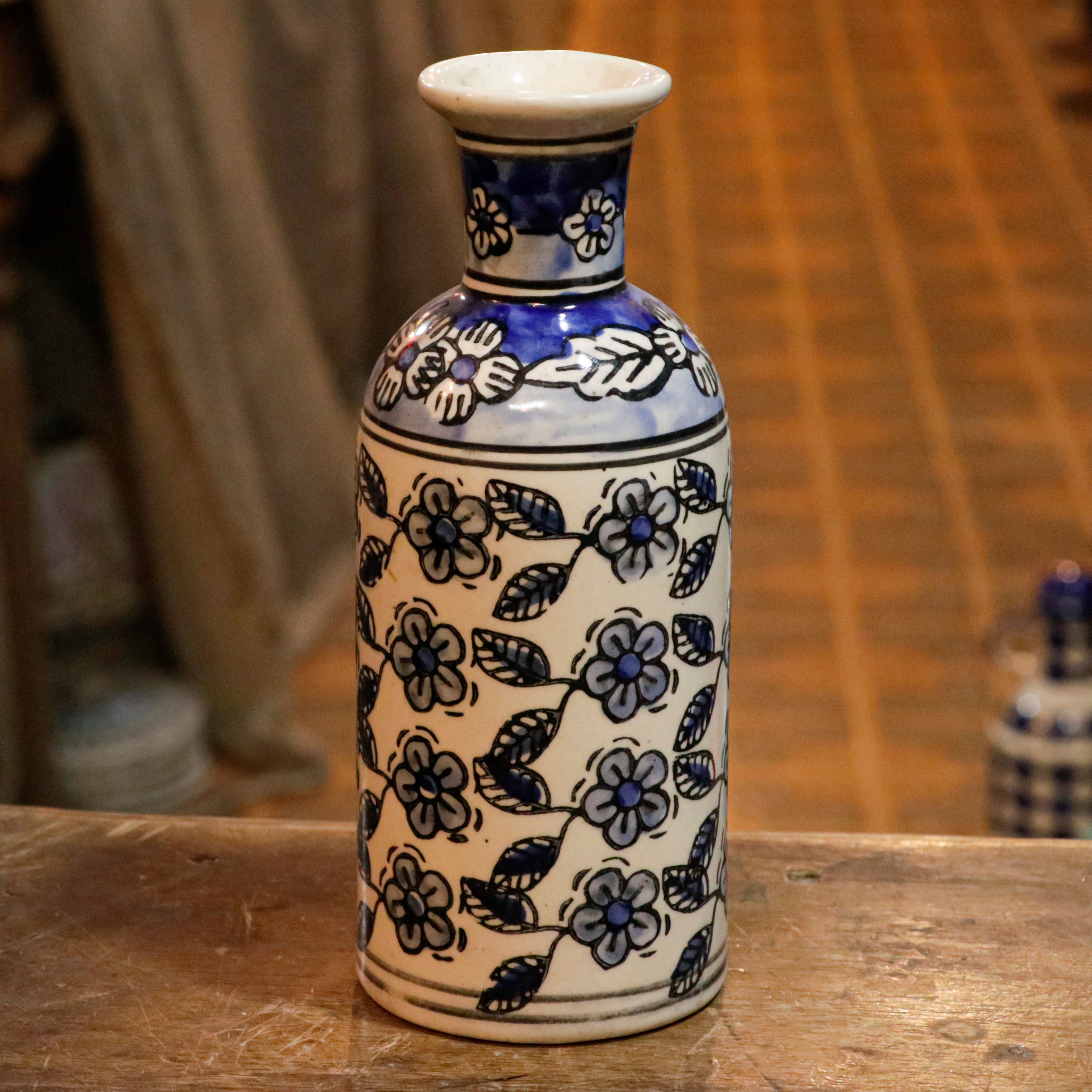 Melodious Borboun Flower Hand-Painted Ceramic Flower Pot Vase