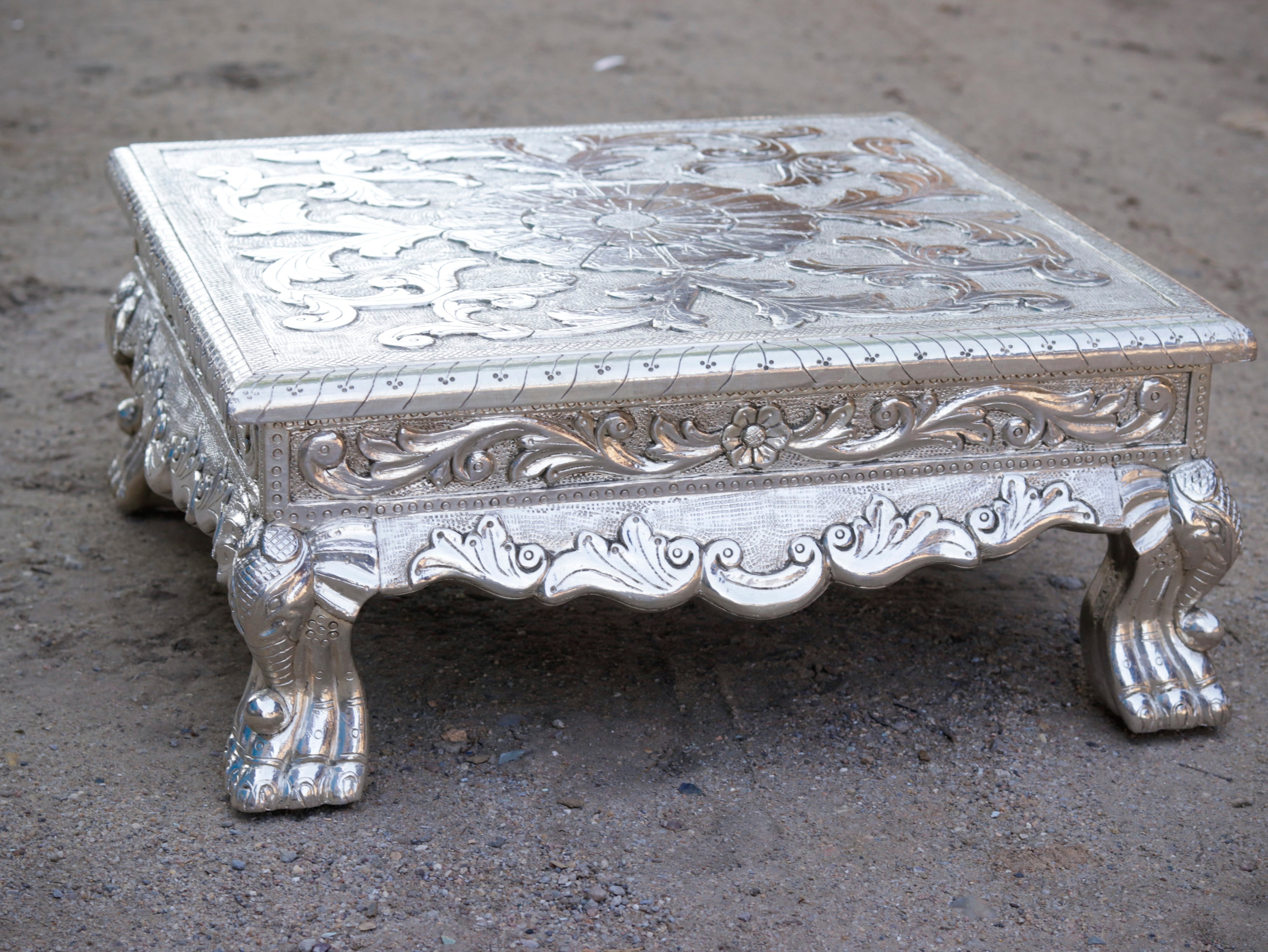 White Metal Fitted royal rajasahi rajasthani Bajot Sliver Finishing Bajot