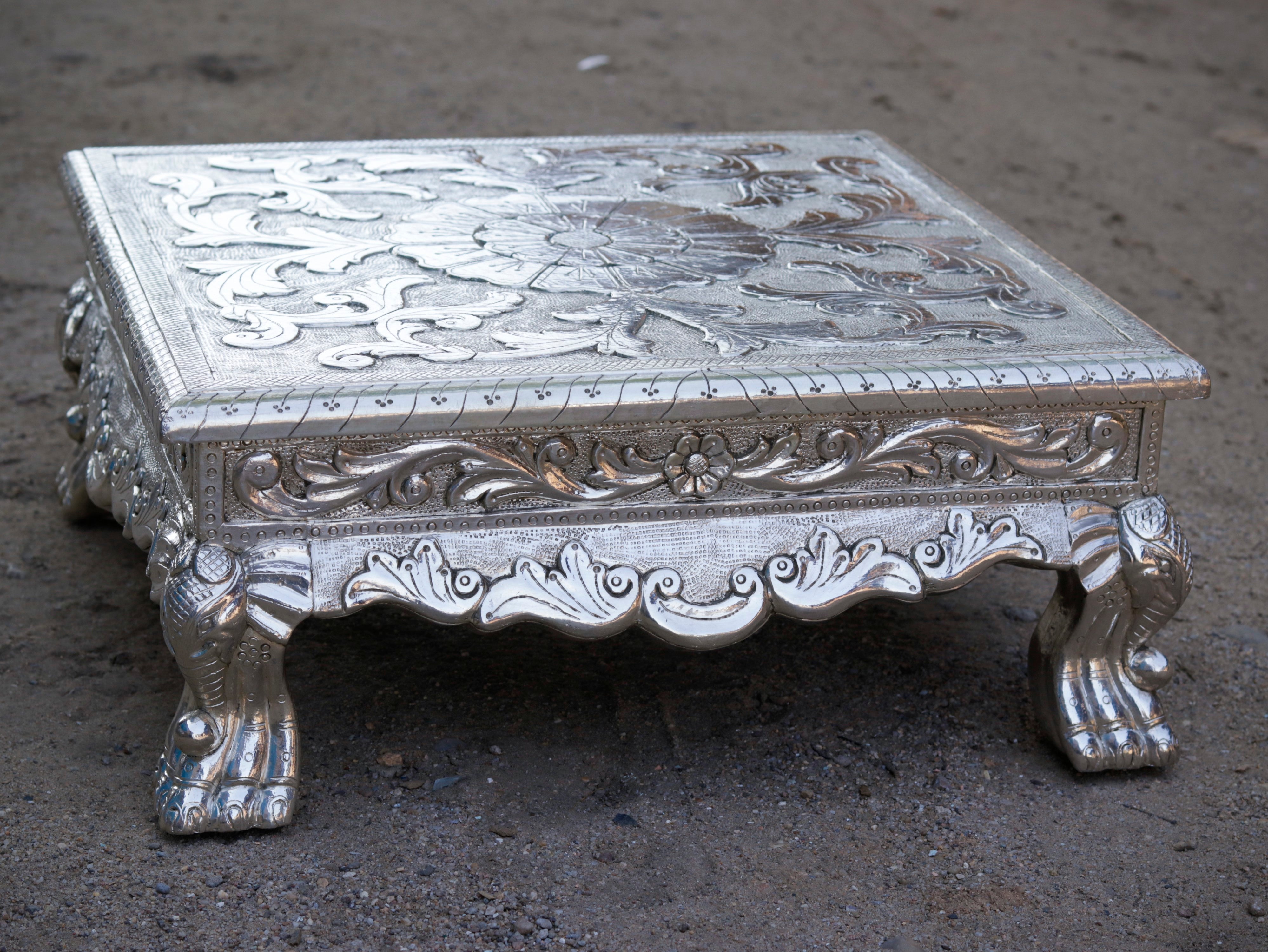 White Metal Fitted royal rajasahi rajasthani Bajot Sliver Finishing Bajot