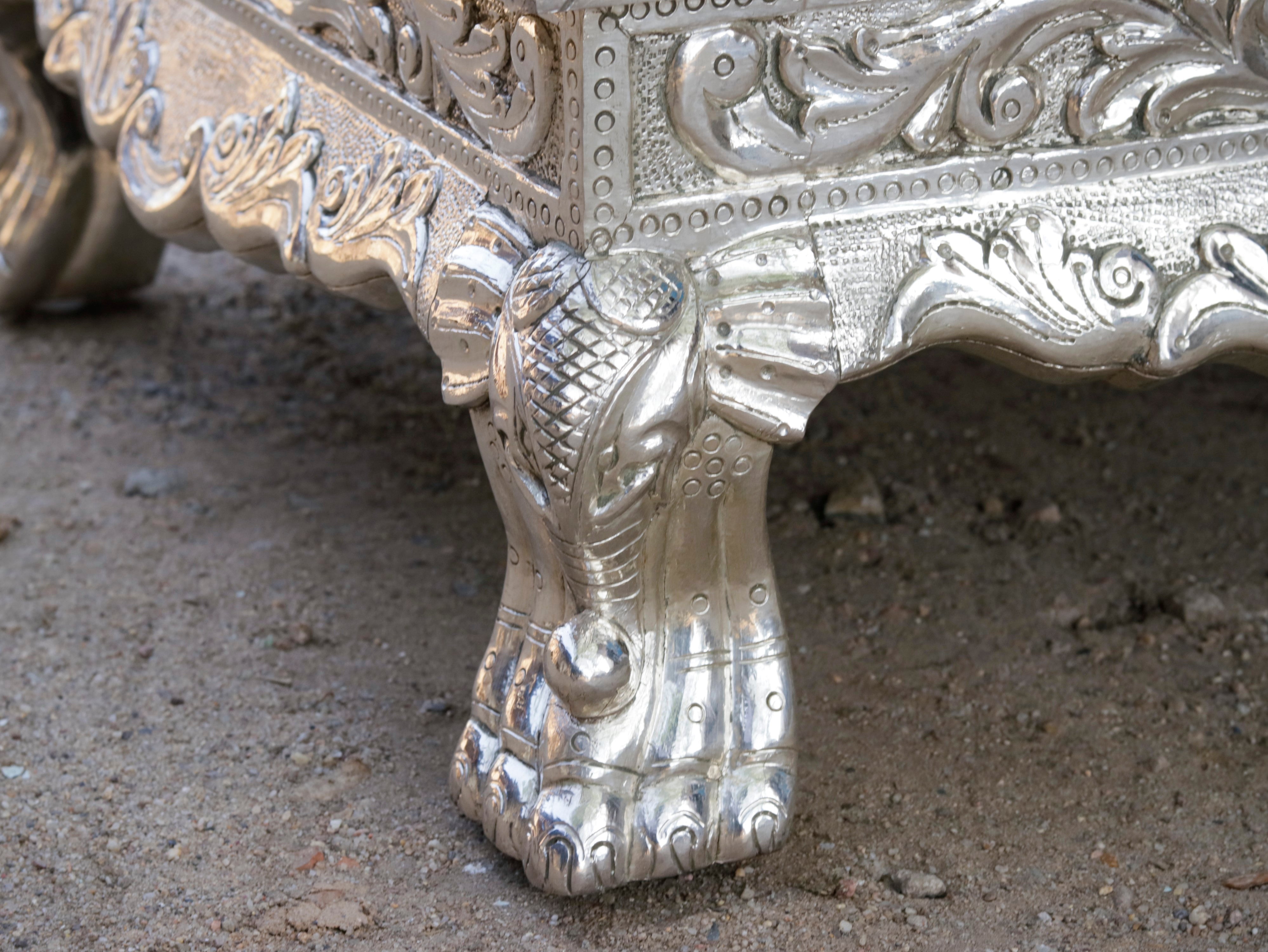 White Metal Fitted royal rajasahi rajasthani Bajot Sliver Finishing Bajot