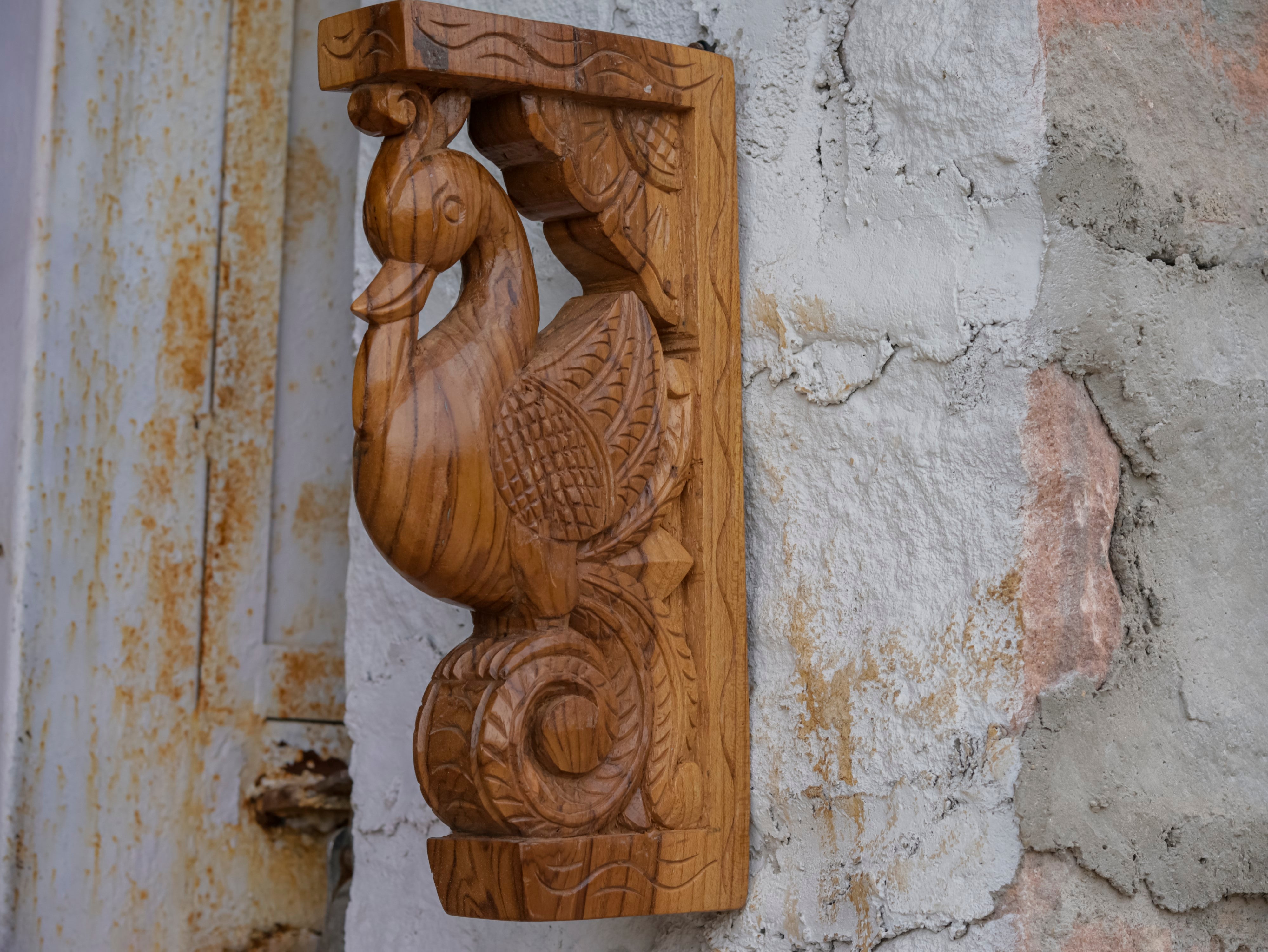 Classic Bird Solid Teak Door Bracket Door Bracket