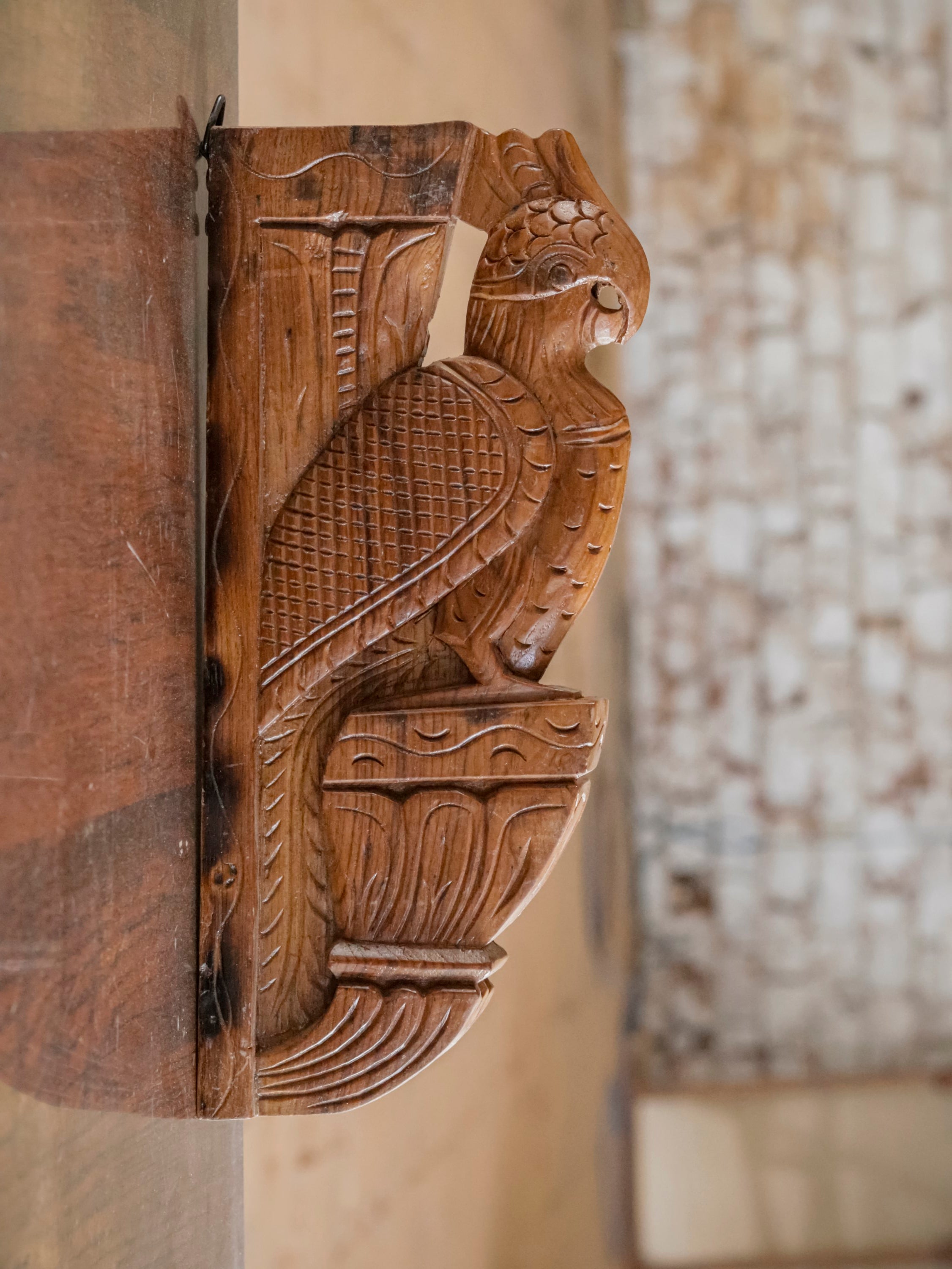 Wooden Simple carved Bird Door Bracket Door Bracket