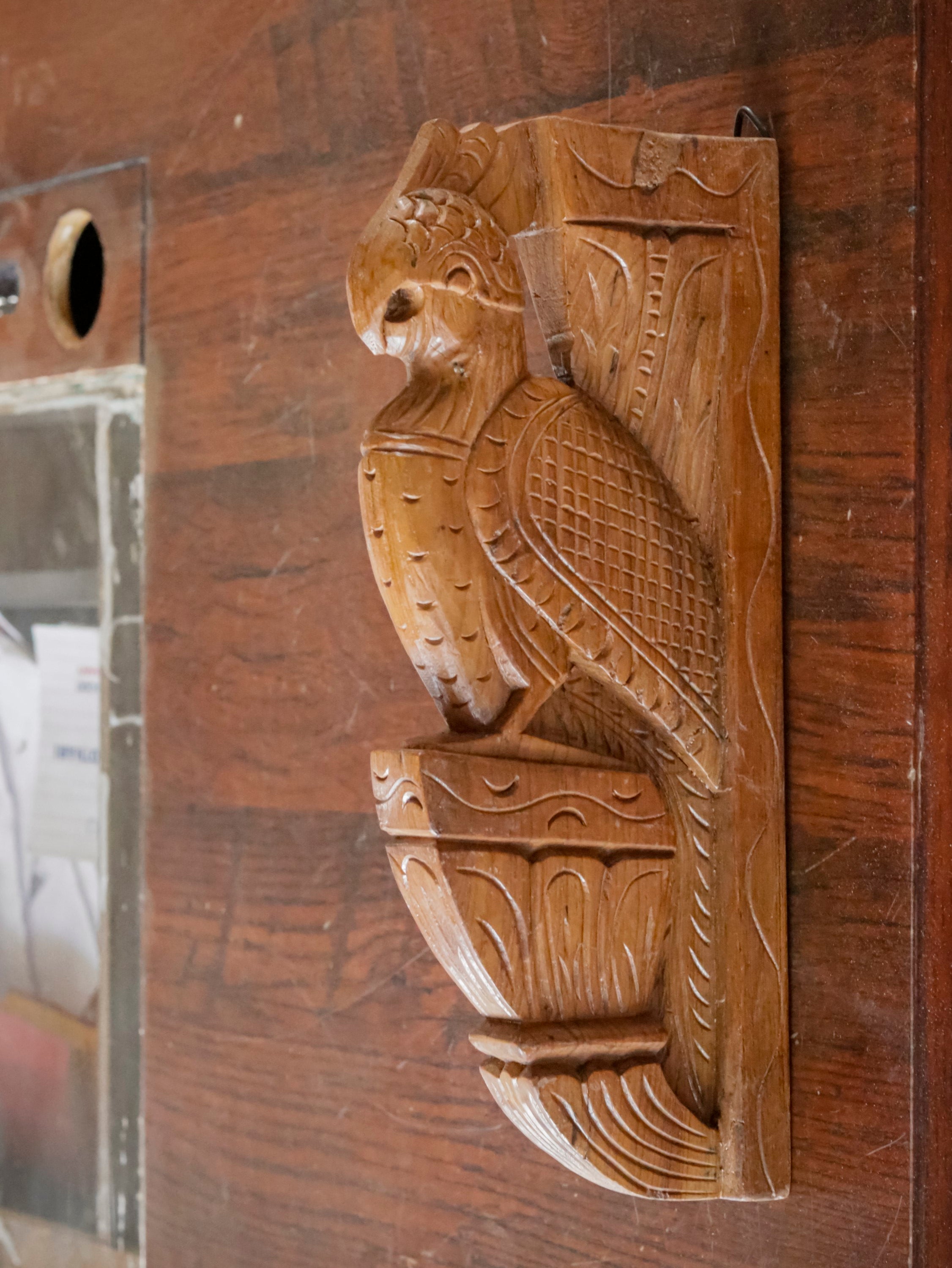 Wooden Simple carved Bird Door Bracket Door Bracket