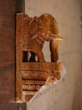 Solid Wood Elephant Compact Door Bracket Door Bracket
