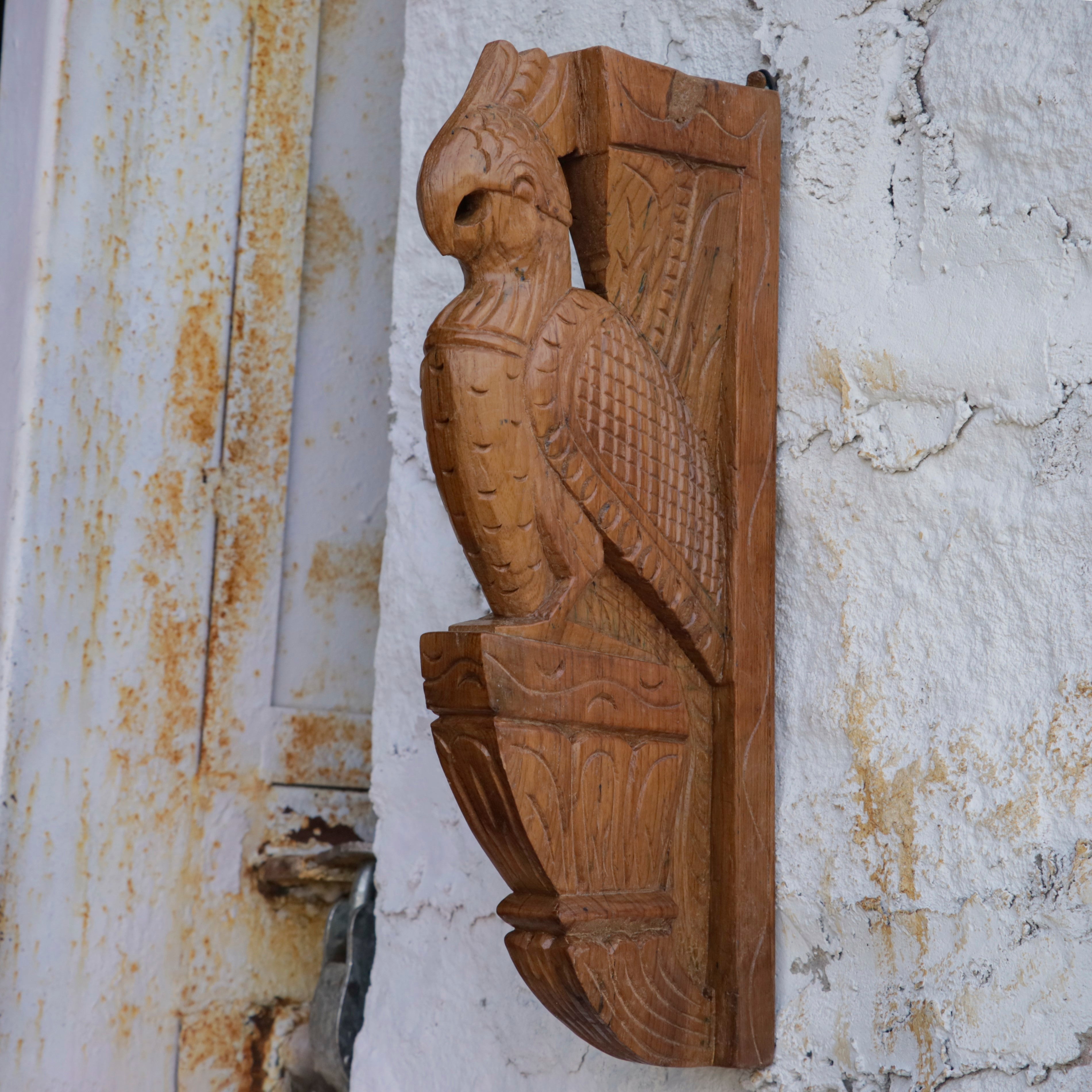 Wooden Simple carved Bird Door Bracket Door Bracket