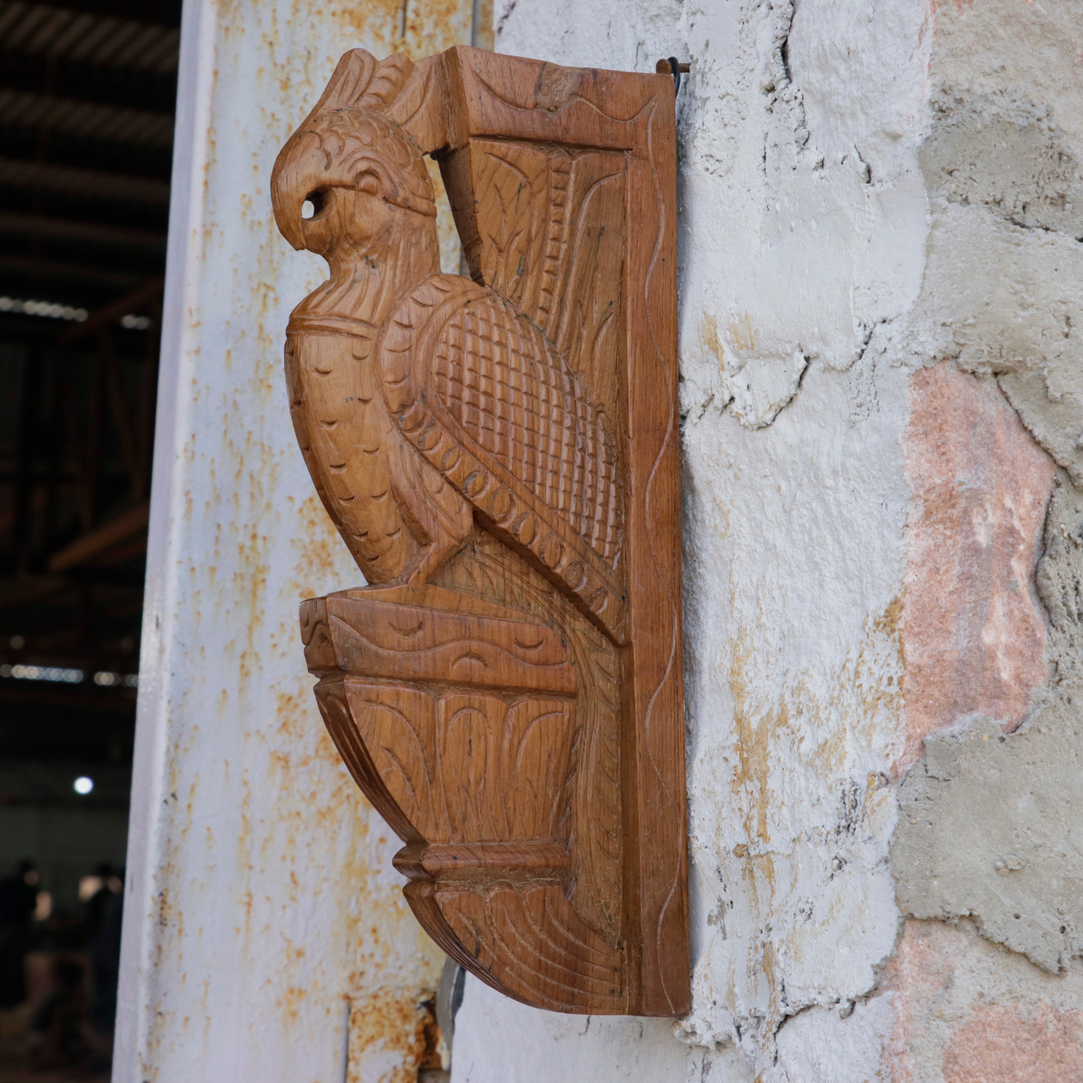 Wooden Simple carved Bird Door Bracket Door Bracket