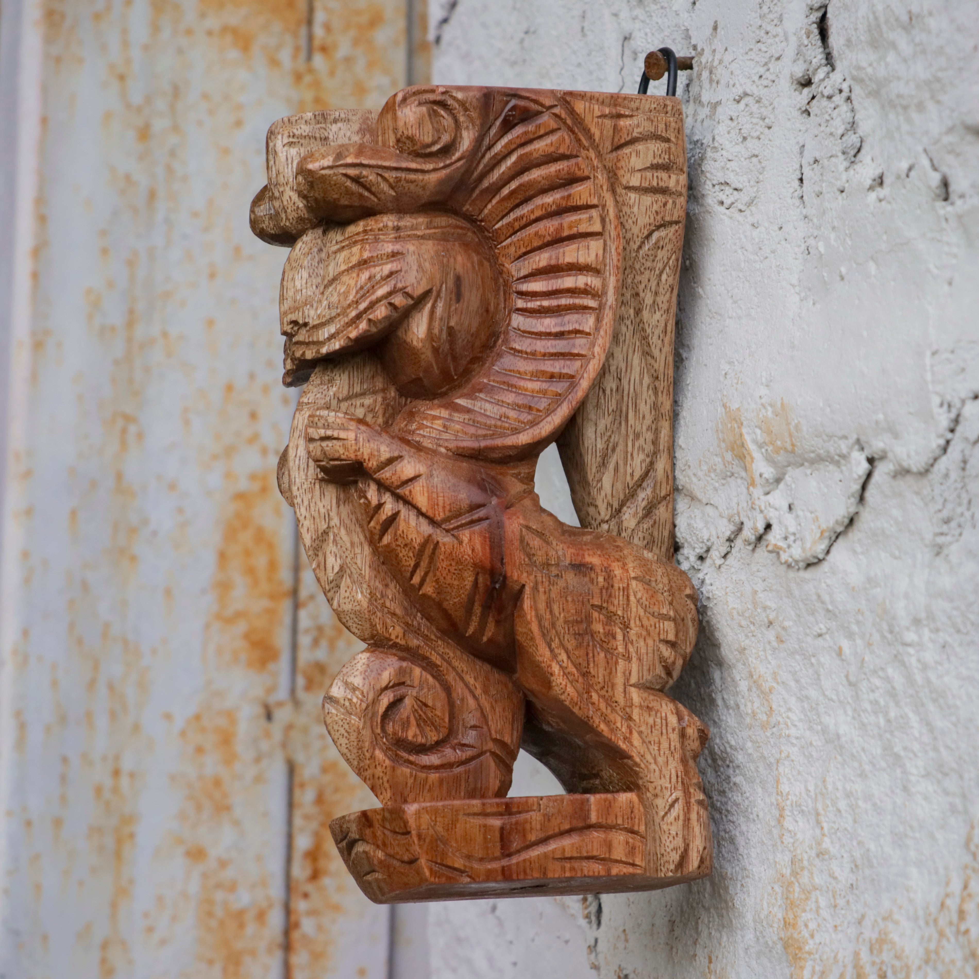 Solid wood simple Yali Door bracket Door Bracket