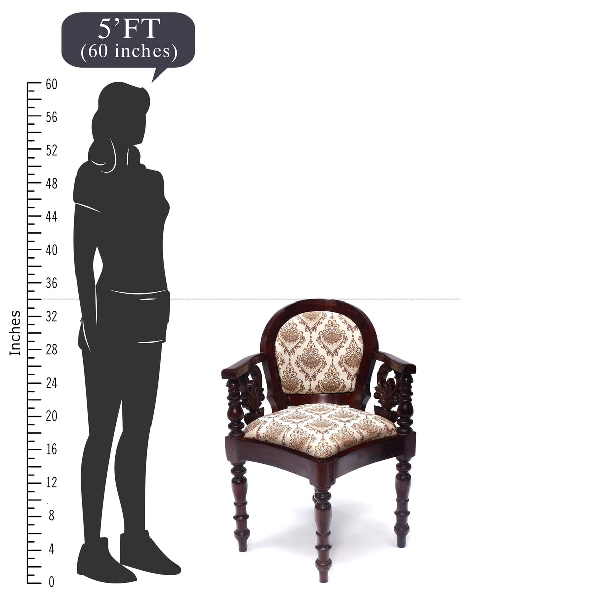 Diagonal Aligned Colonial Chair