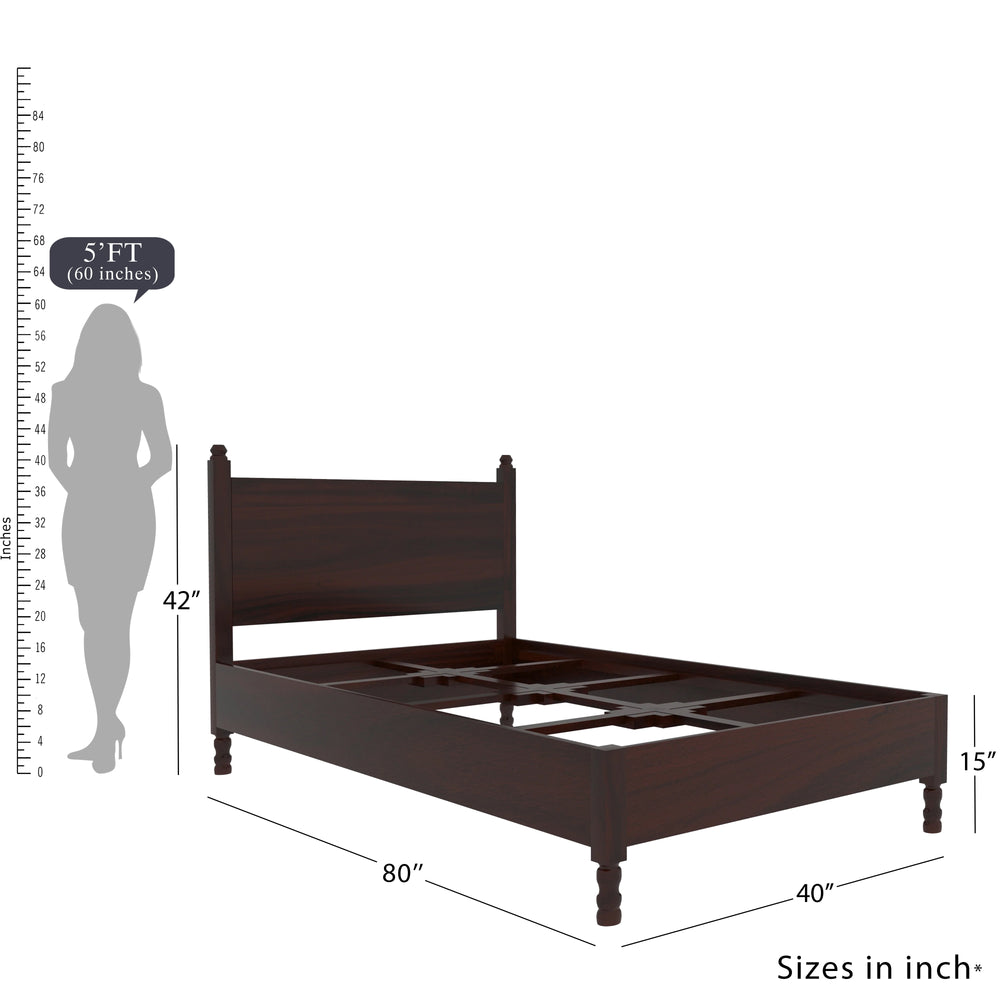 Charming Solid wood American Single Bed (Acacia wood)