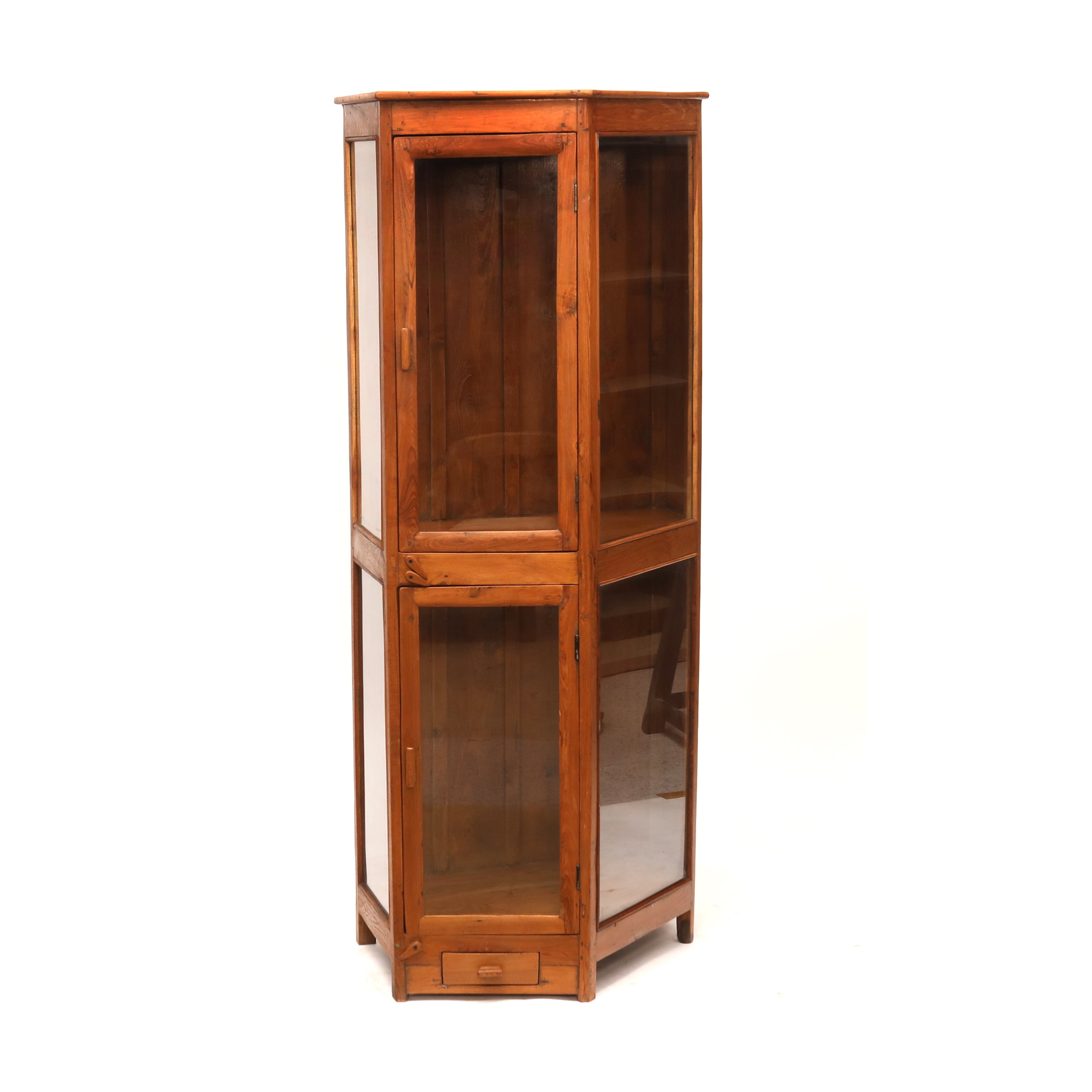 Glass Angled Cupboard Showcase