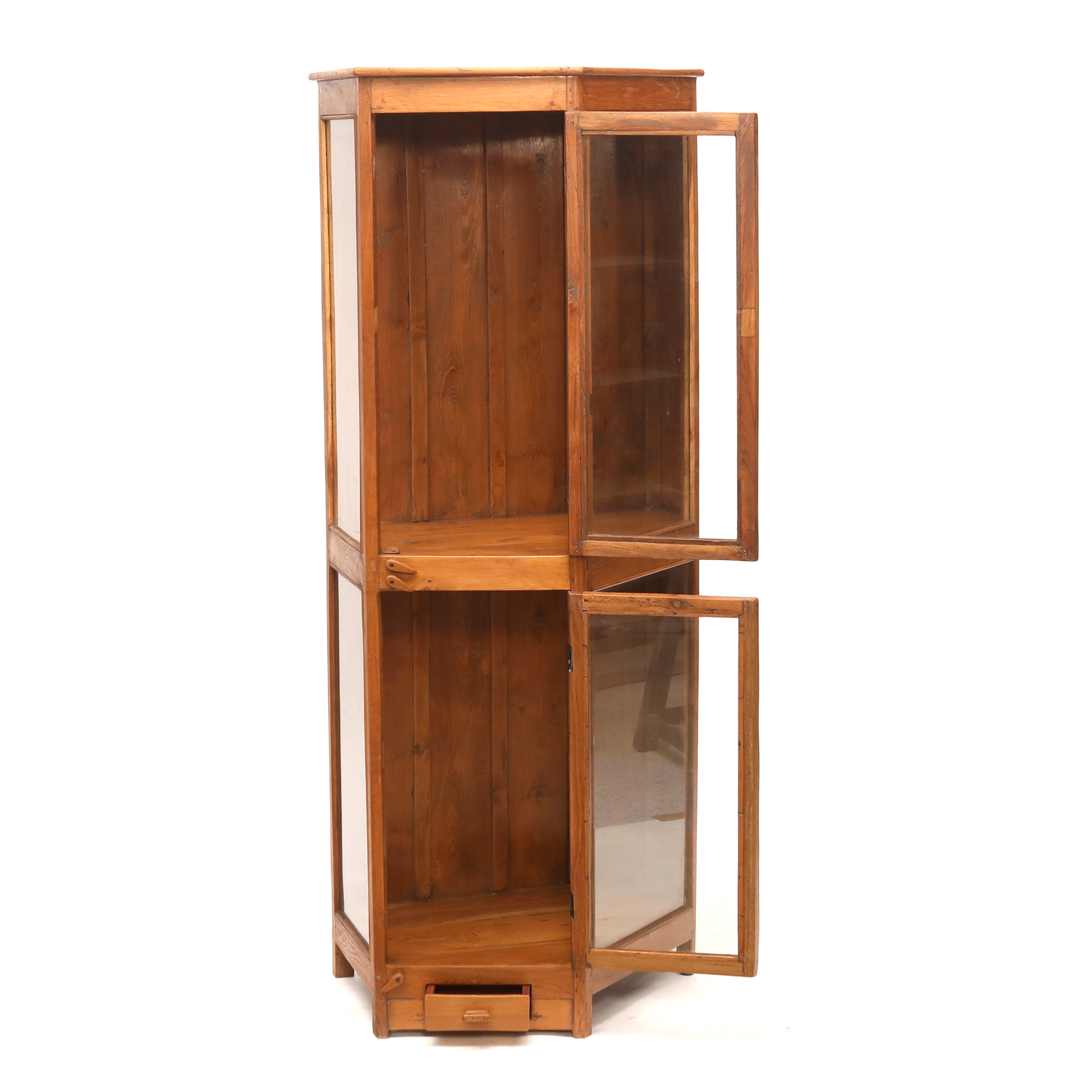 Glass Angled Cupboard Showcase