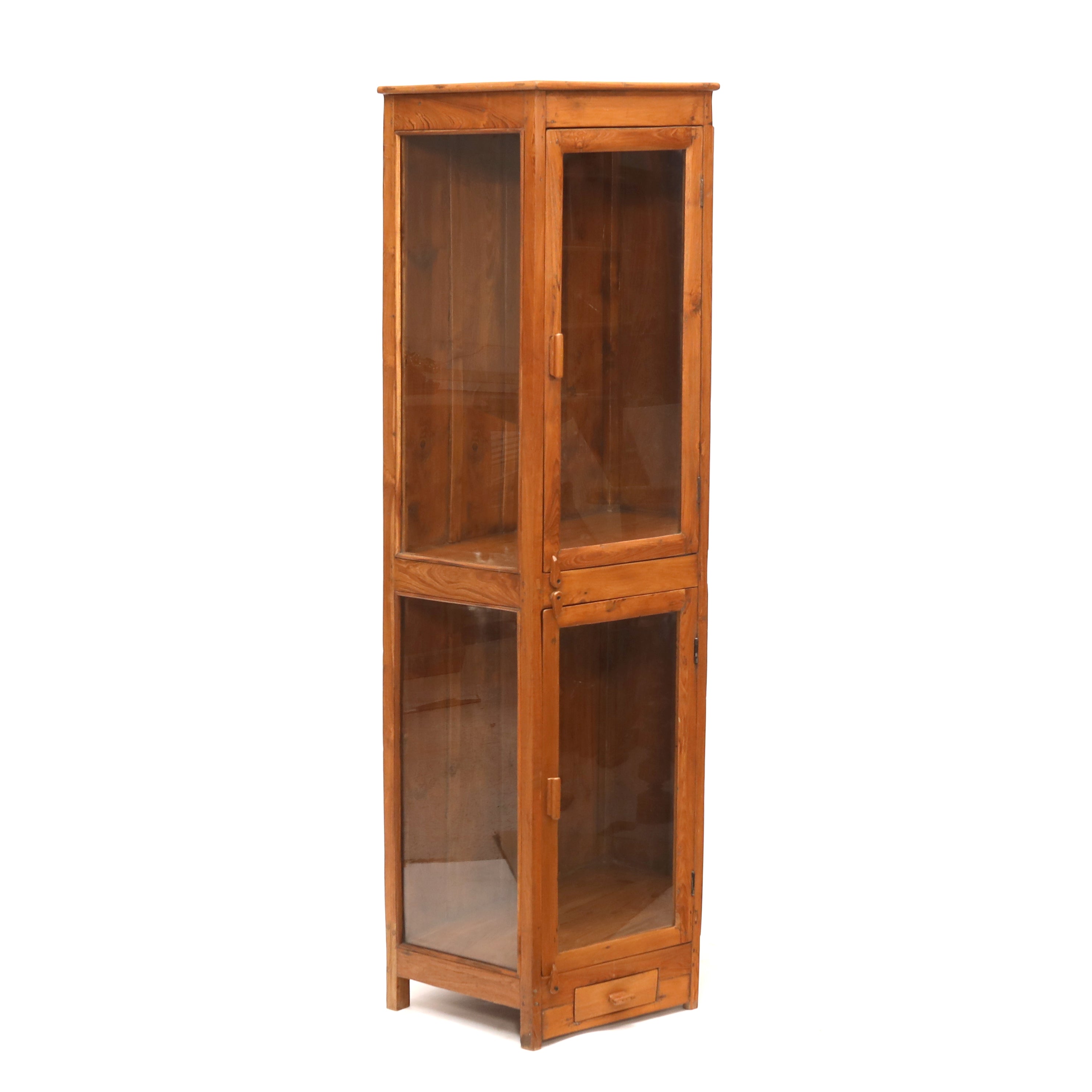 Glass Angled Cupboard Showcase