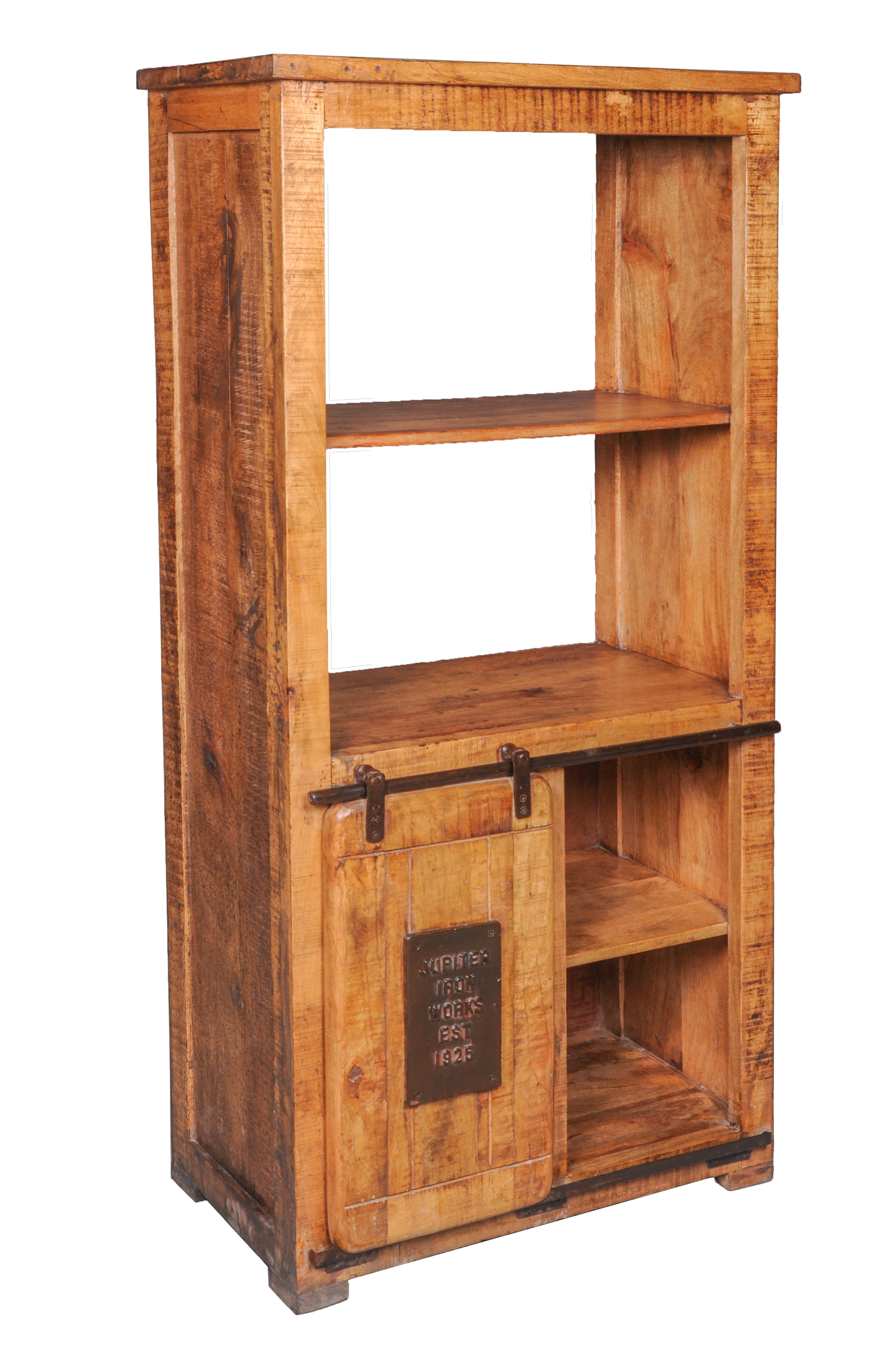 Indian Classic Rustic Reclaimed Handmade Library Wooden Book Case for Home Book Rack