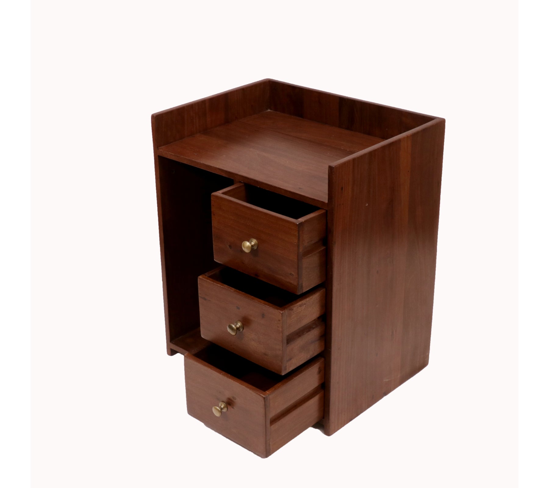 Triple Storage Night Stand (Left Side Drawer) Bedside