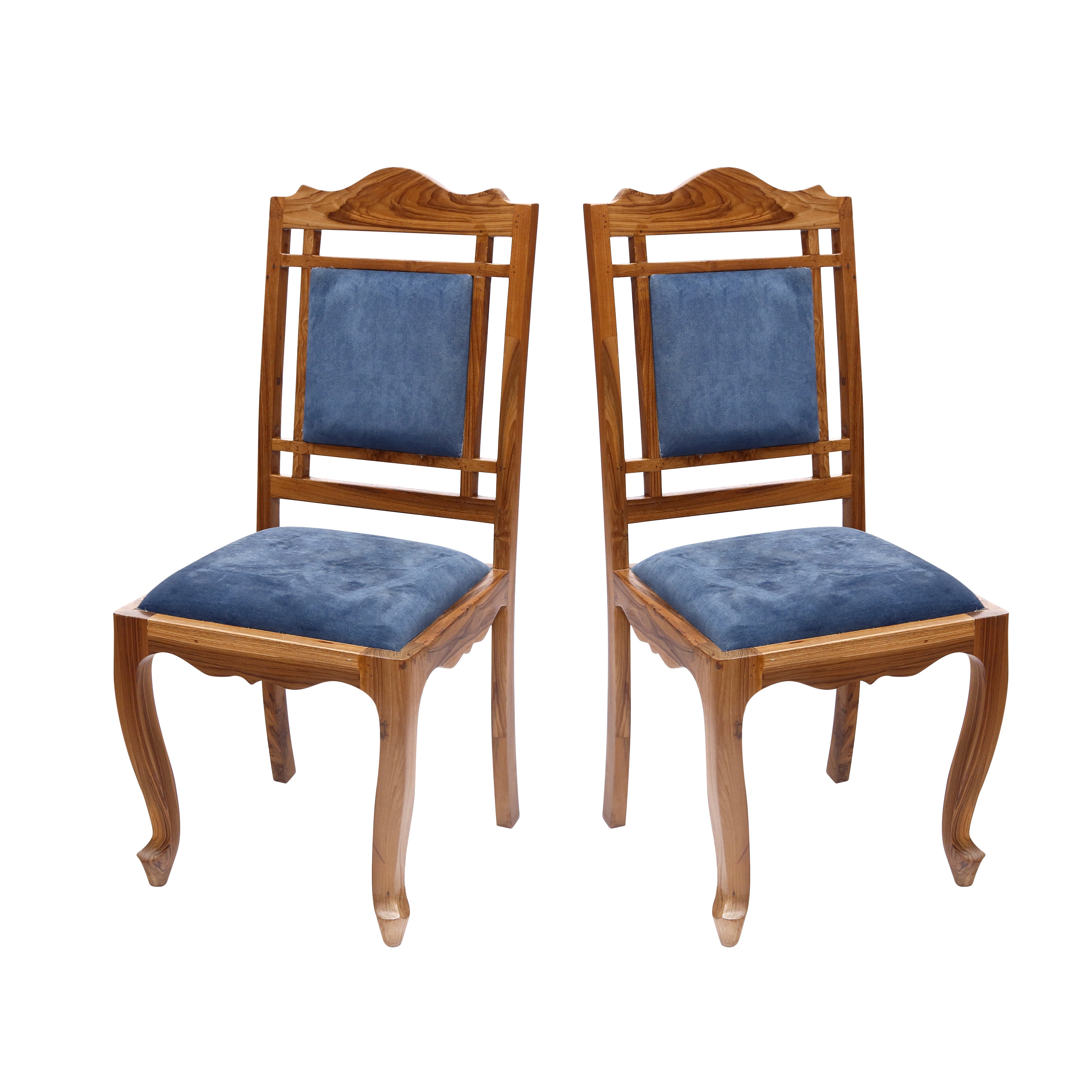 (Set of 2) Colonial Teak wood Elegant Dining Chairs Dining Chair