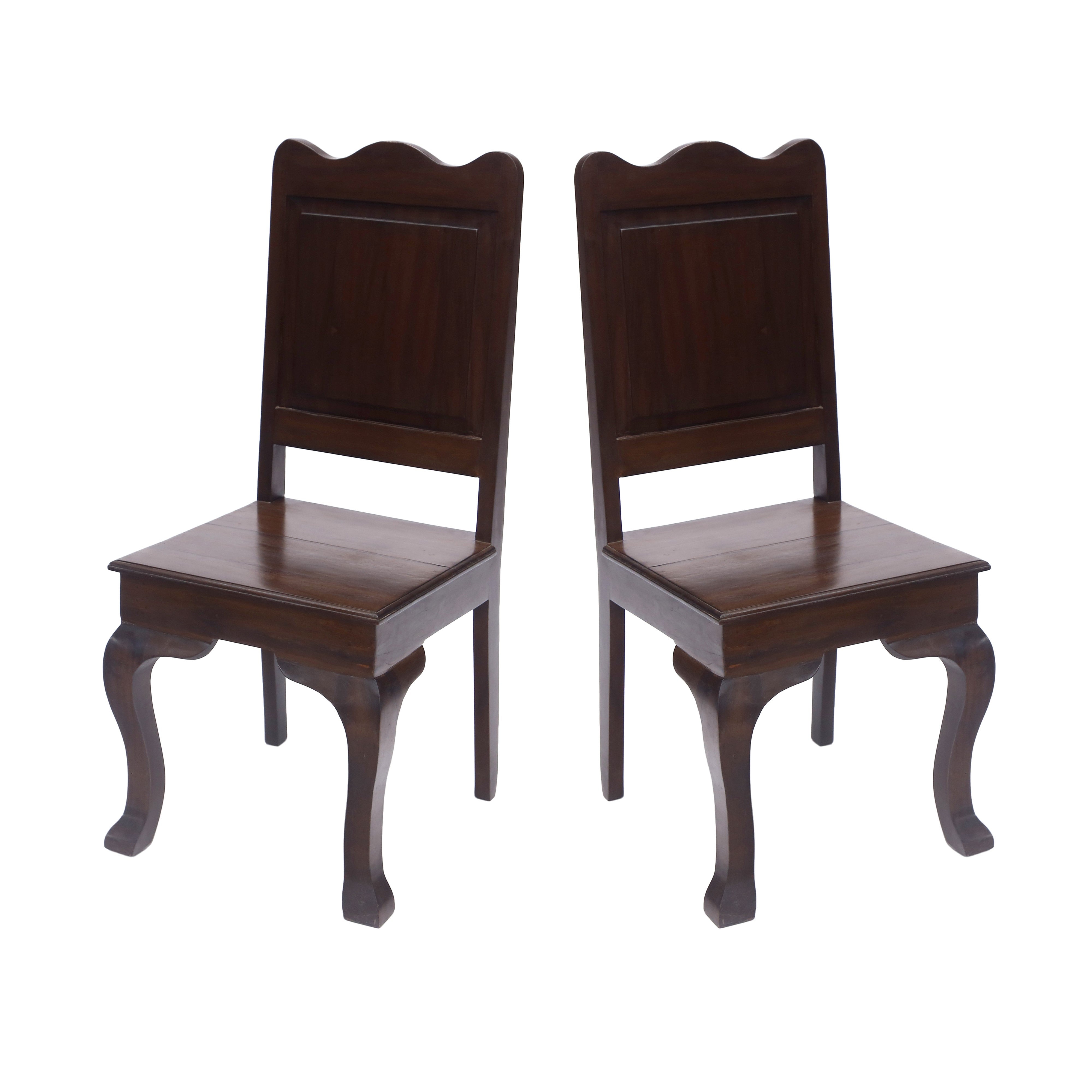 (Set of 2) Plain Curved Dinning office all purpose Chair Dining Chair
