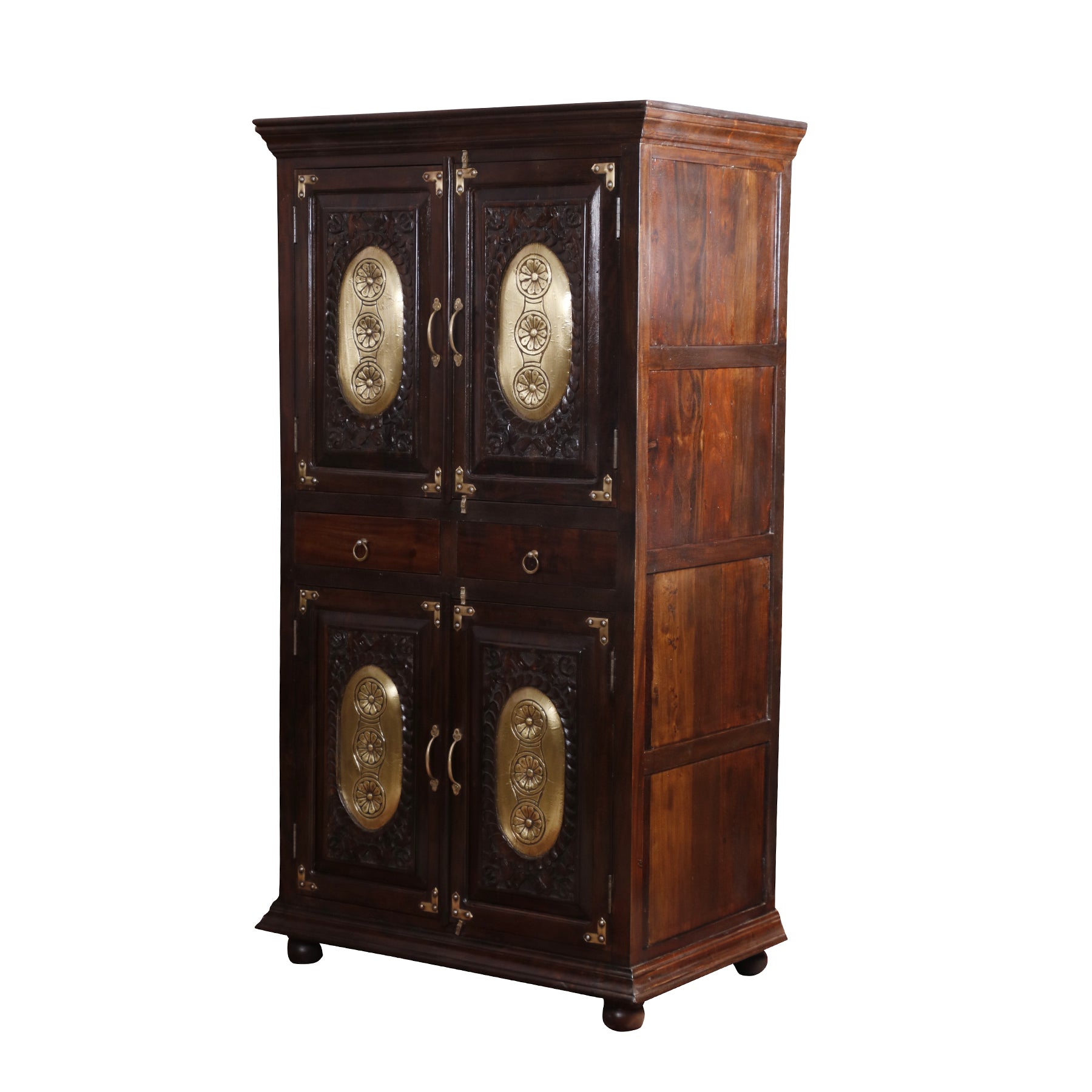 Rajwadi Style Solid Wood Cupboard Wardrobe