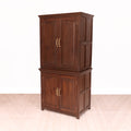 Wooden Cabinet in Dark Wood Finish Wardrobe