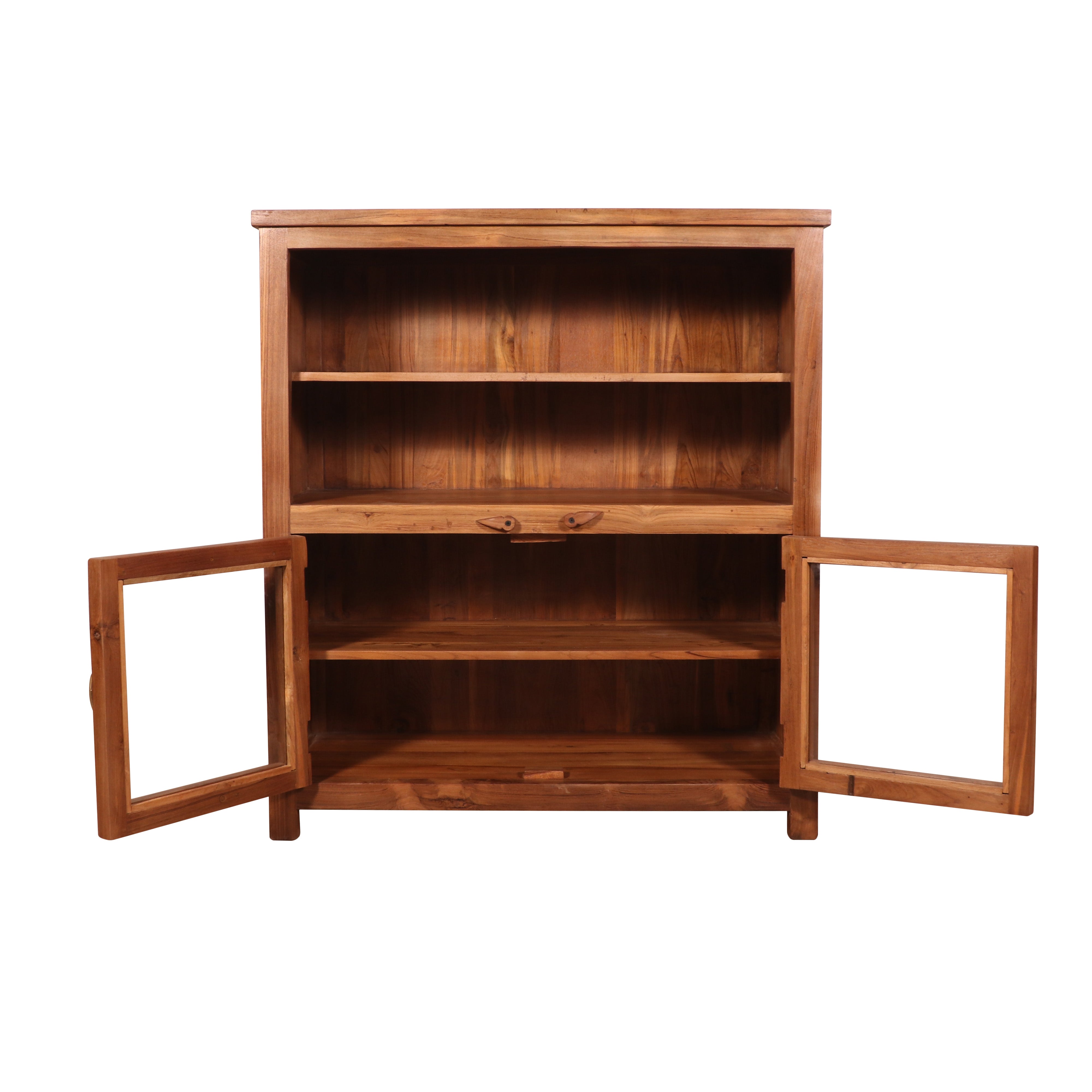 Wide teak wood cabinet Wall Cabinet