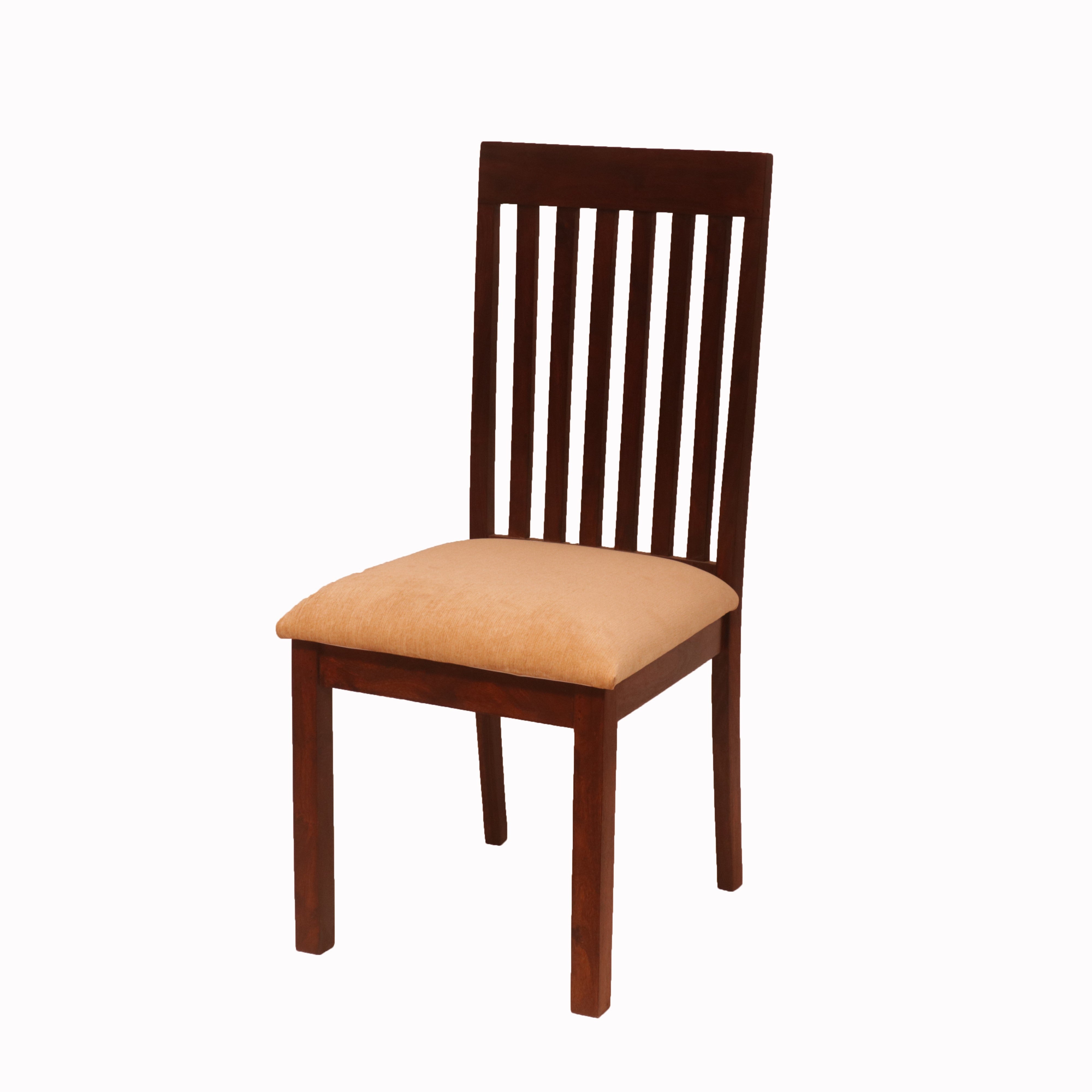 (Set of 2) Straight Striped Back Chair Dining Chair