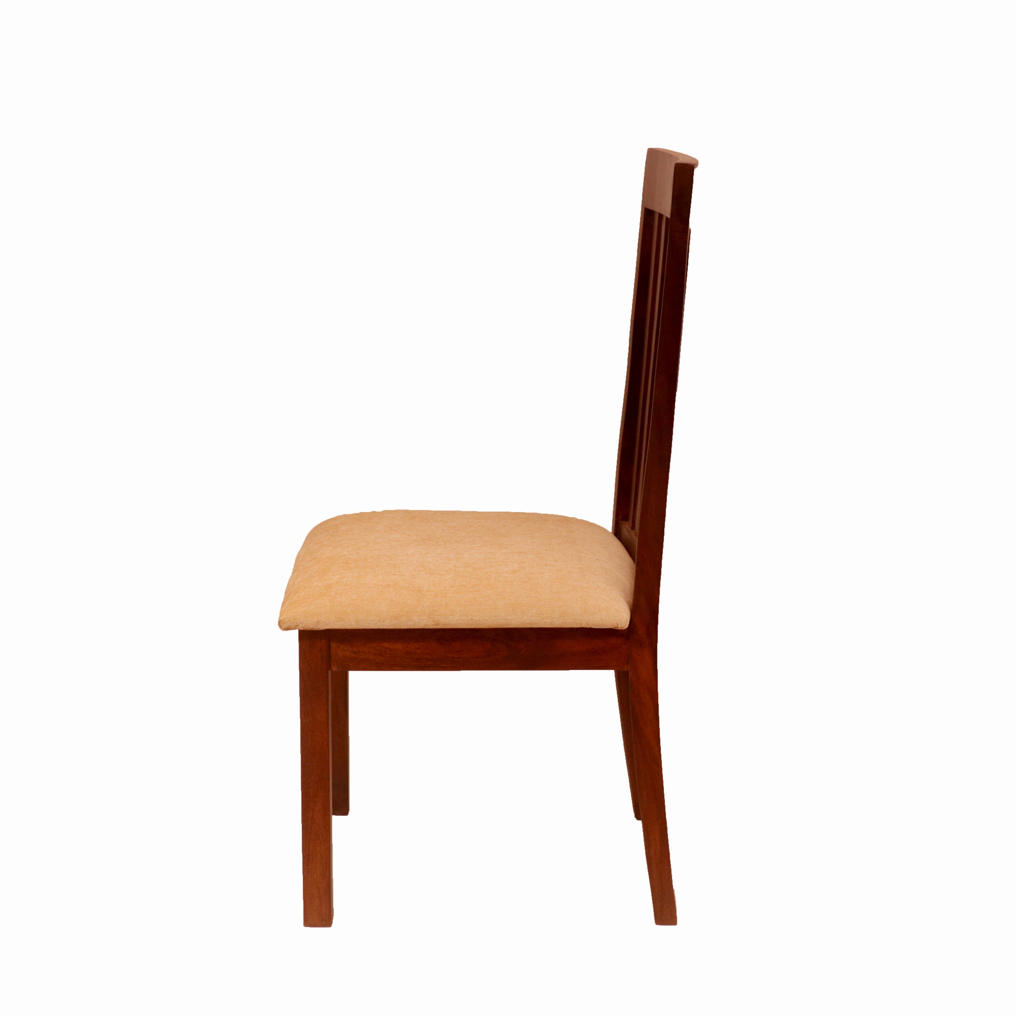 (Set of 2) Straight Striped Back Chair Dining Chair