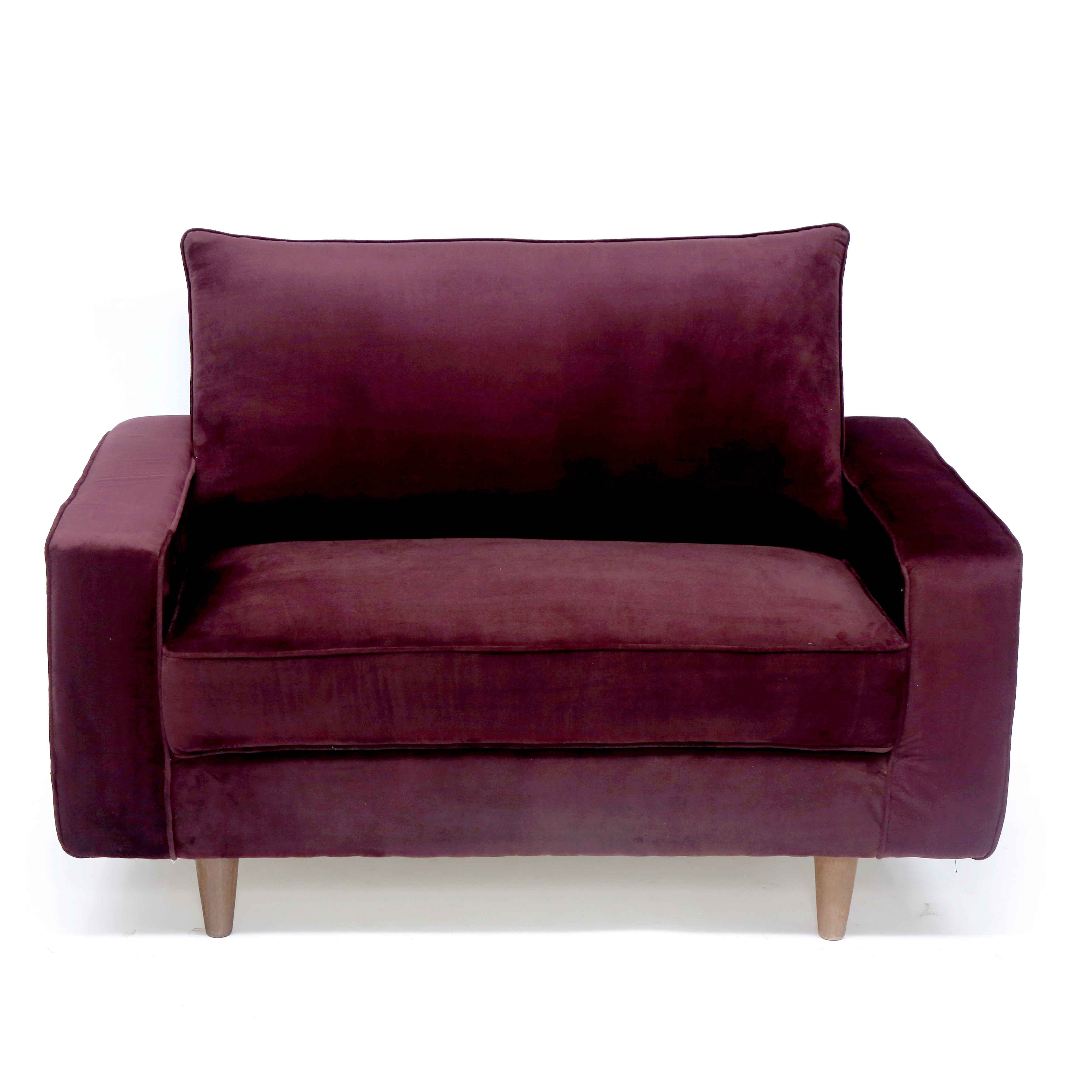 Upholstered Red Pinch Sofa Sofa