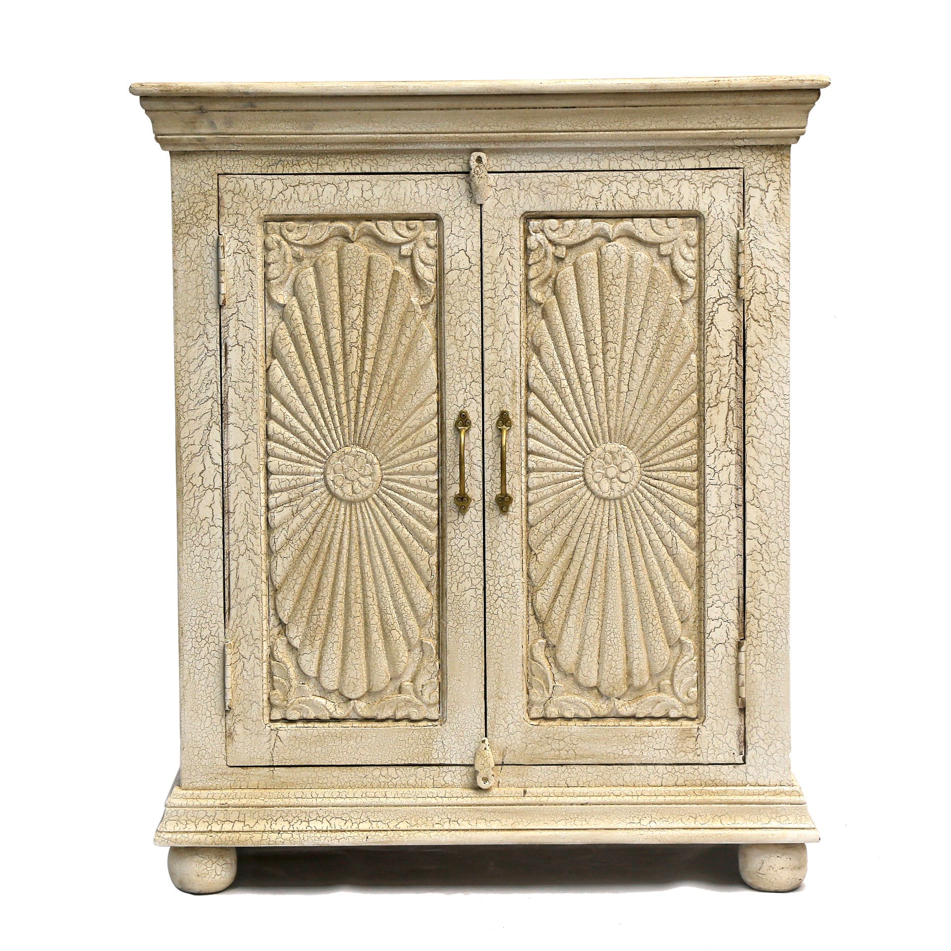 Wooden Dual Tone Vintage Cupboard Cupboard