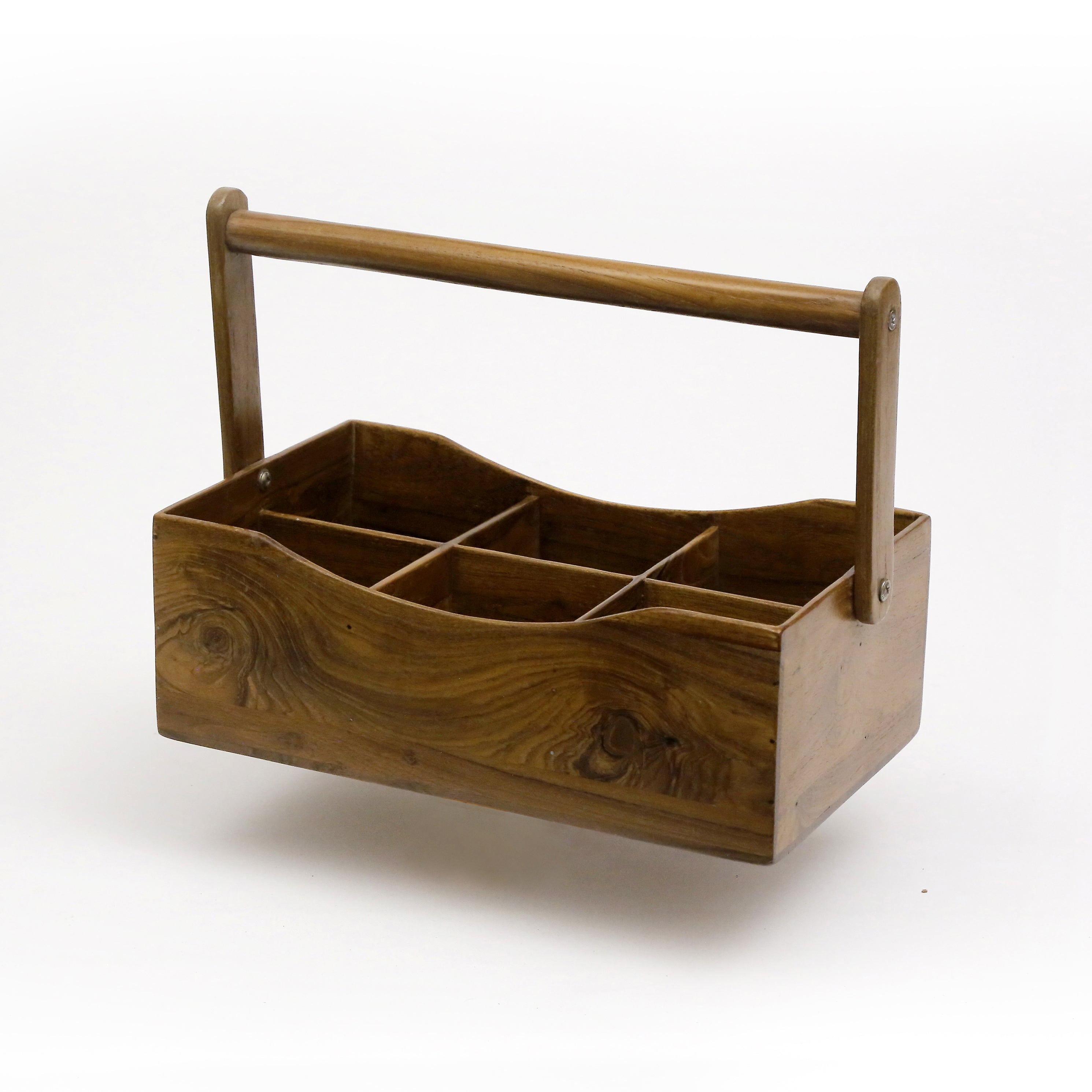 Classic Wooden Condiment Holder Tray