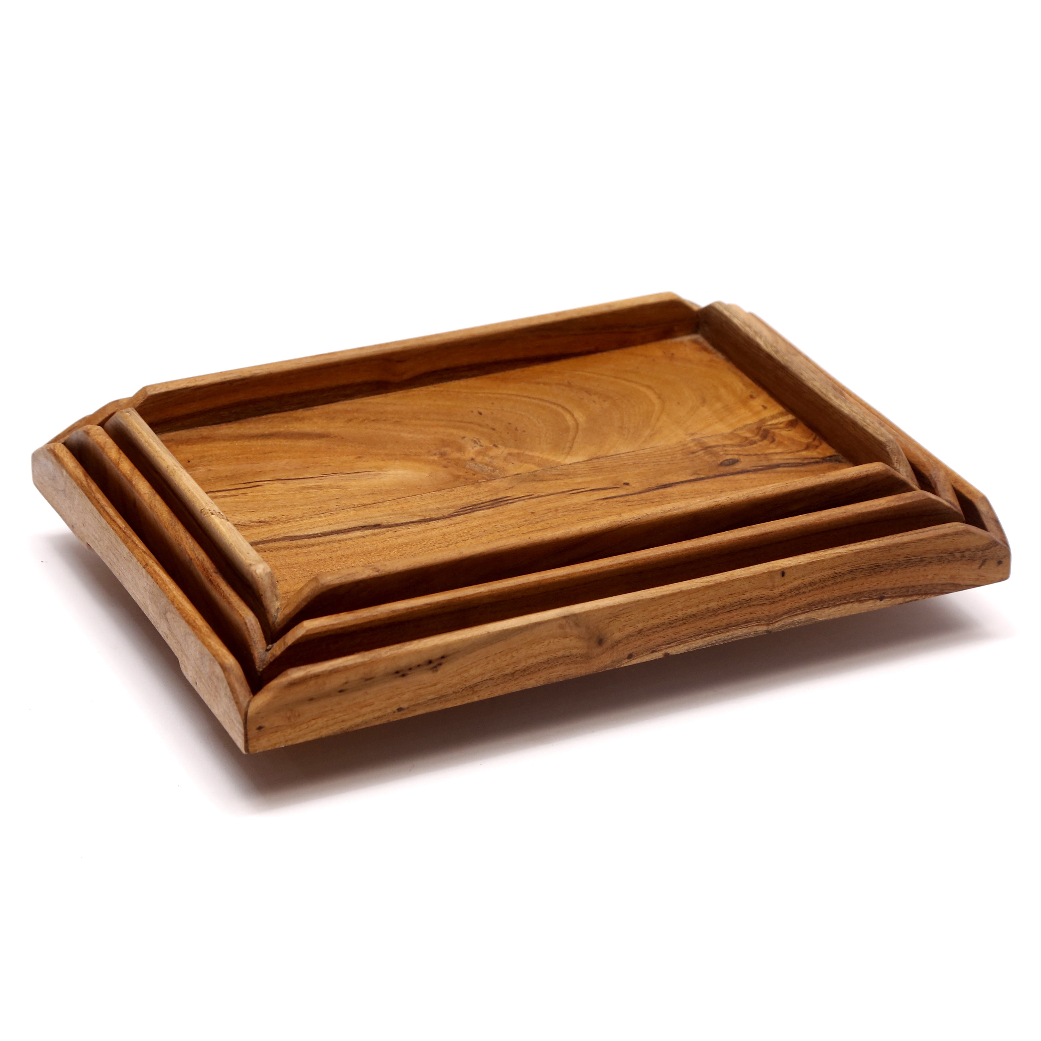 Classic Nicked Border Tray - Set of 3 Tray