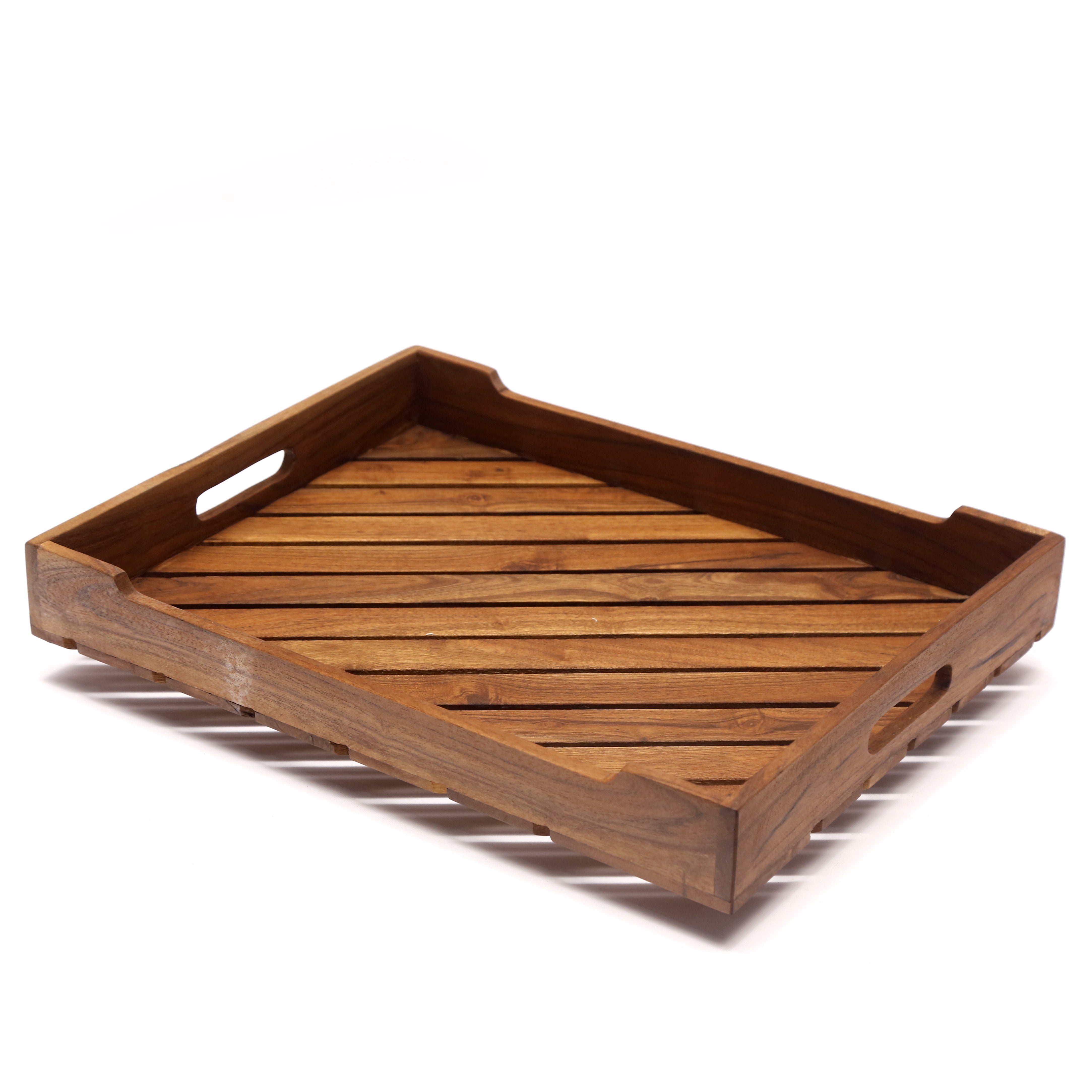 Contemporary Wooden Tray Set Tray