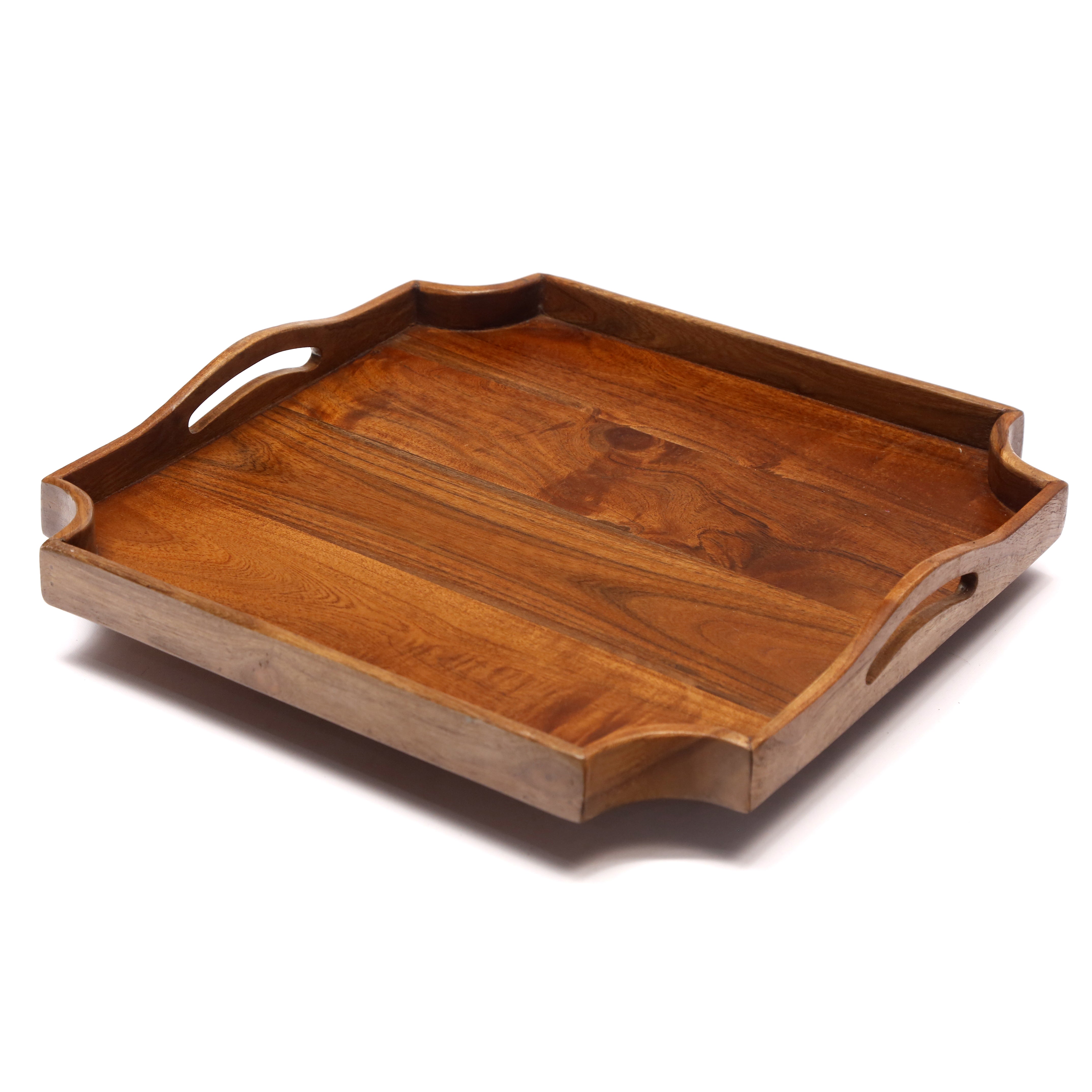 Wooden Abstract-shaped Tray Set Tray