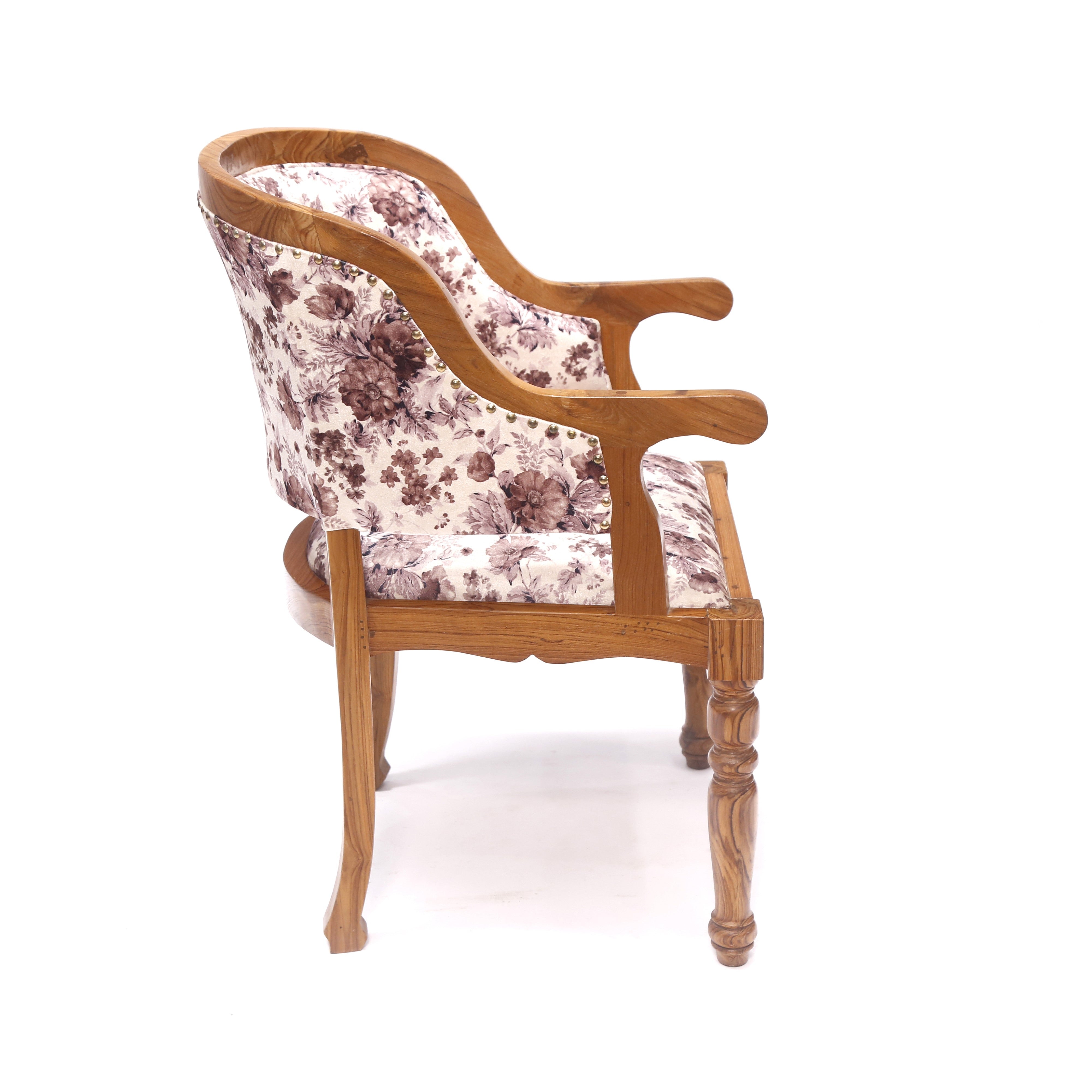Royal Heritage Teak Wood Handmade Wooden Armchair Arm Chair