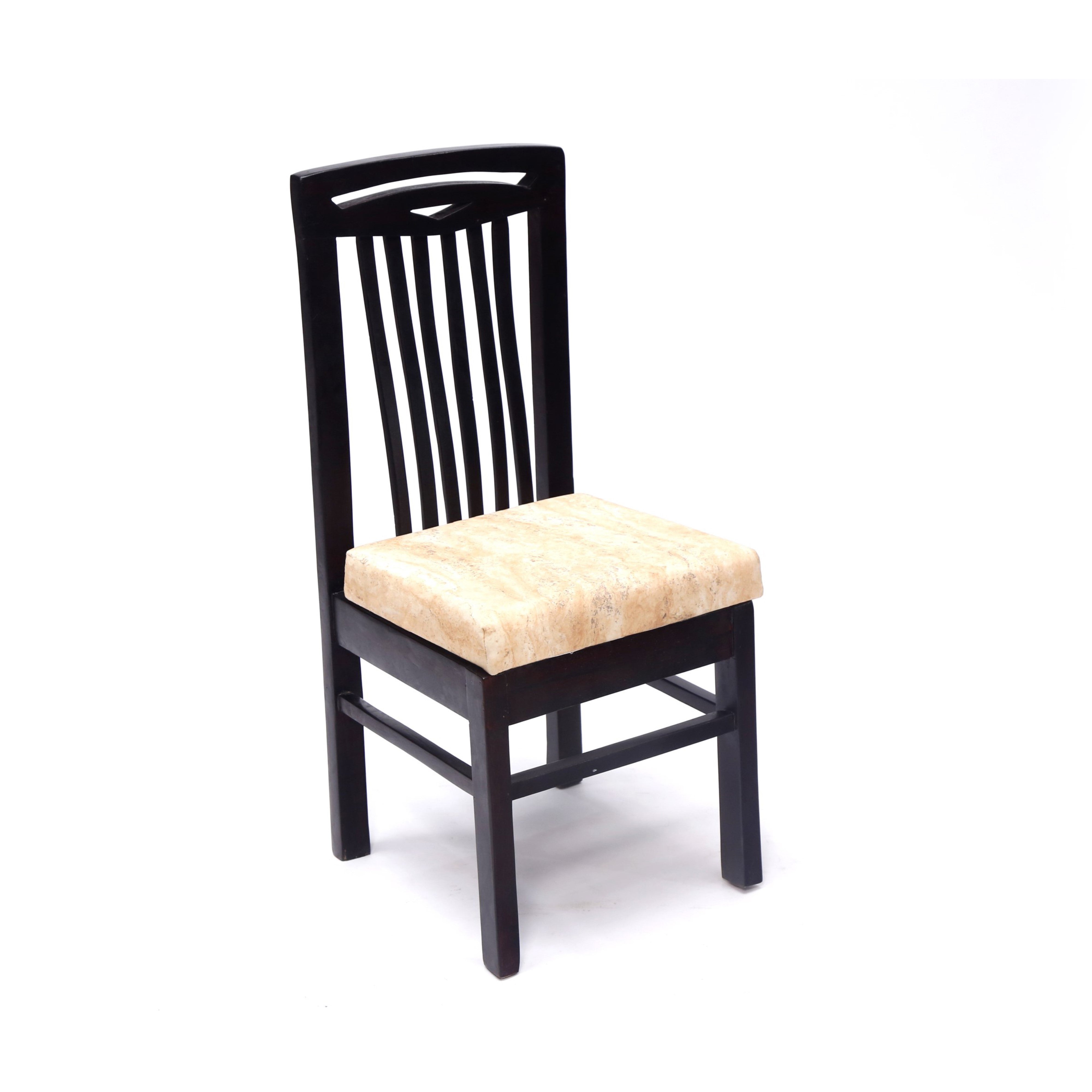 (Set of 2) Curved Striped Black Touch Chair Dining Chair