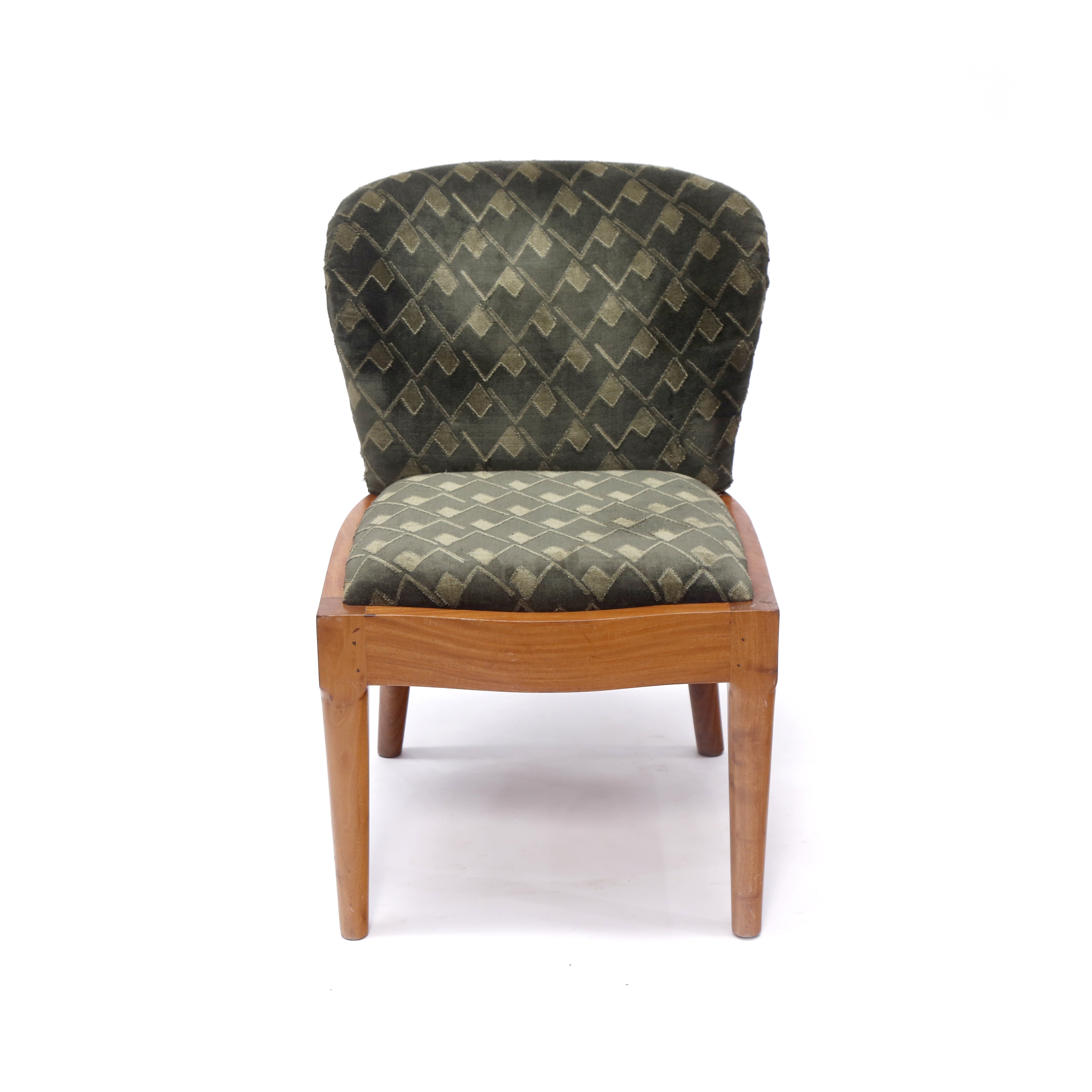 (Set of 2) Wooden Upholstered Curved back wide Dining Chair Dining Chair