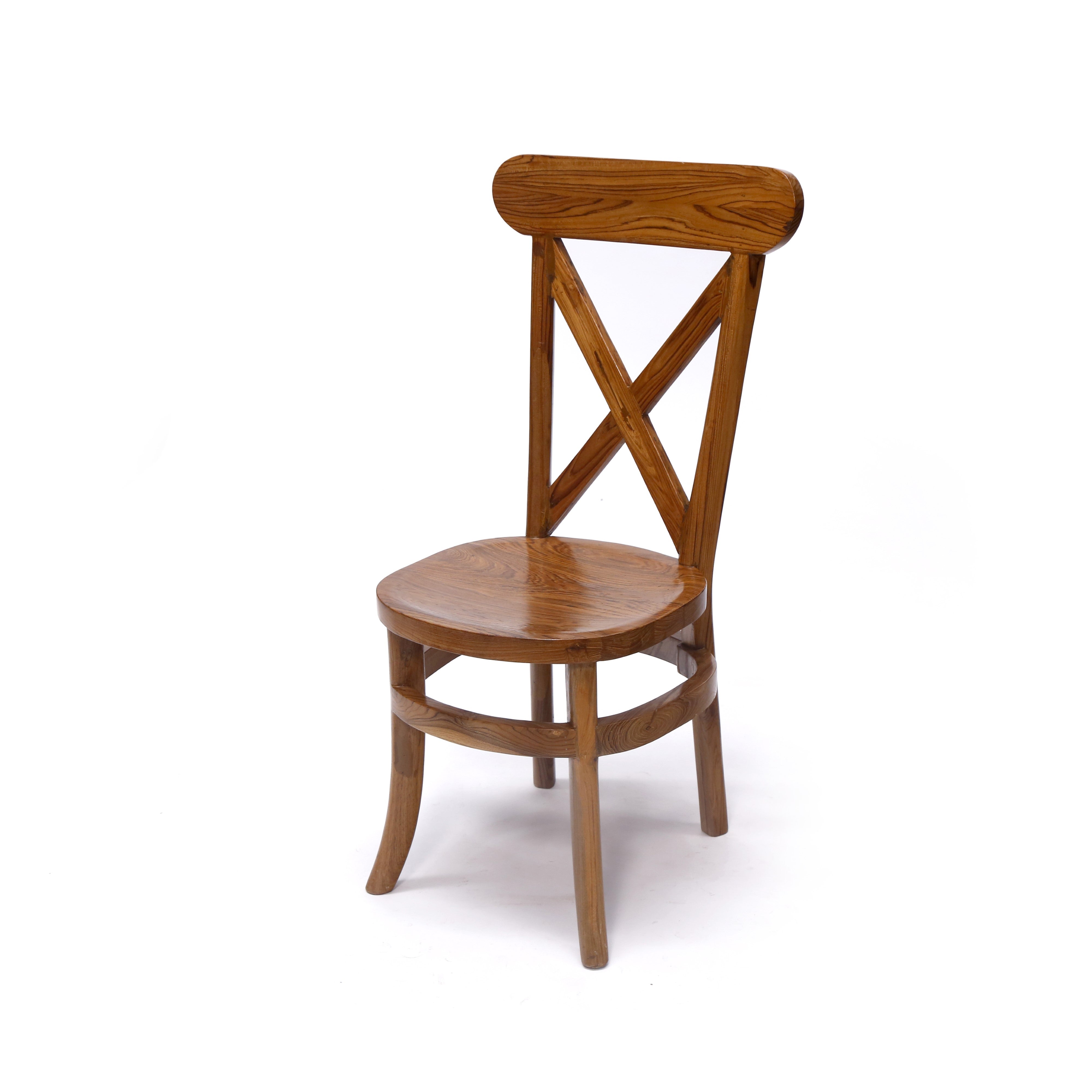 (Set of 2) Criss Cross Curved Dining Chair Dining Chair
